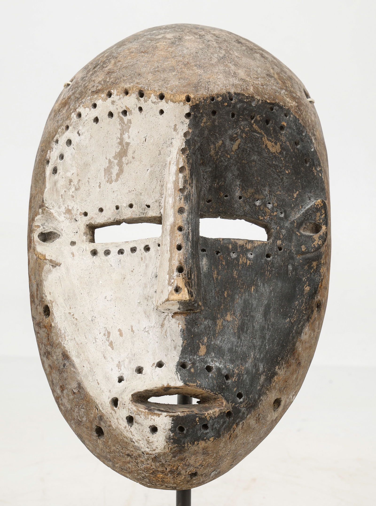 African Congo Black And White Mask (1 of 5)