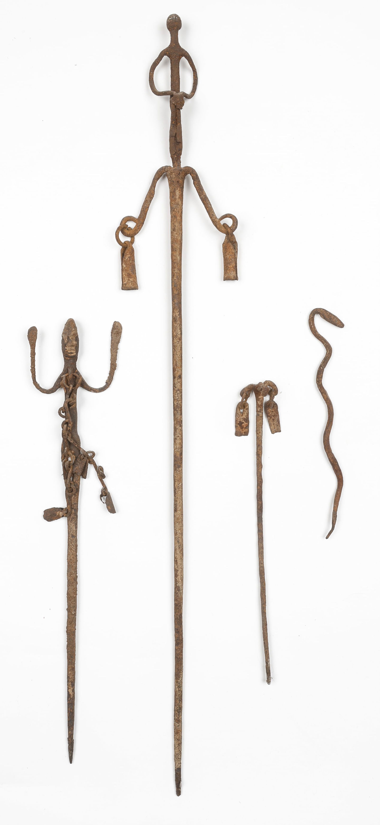 Collector's Lot of. 4 African Iron Wands (1 of 4)
