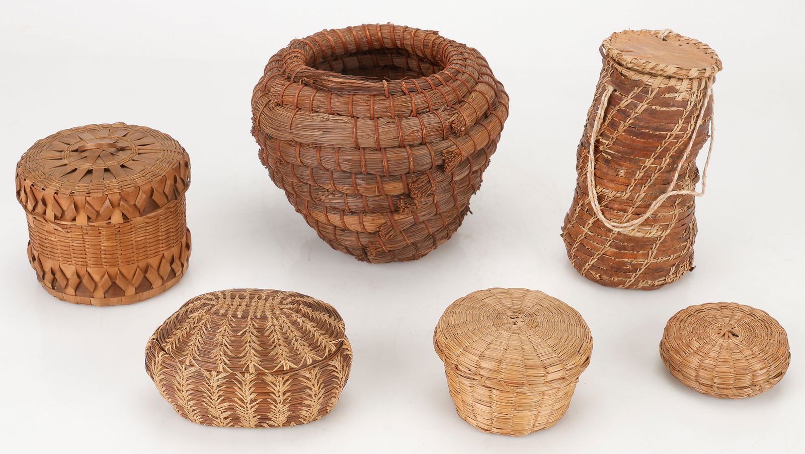 Group of 6 Native American Baskets (1 of 5)