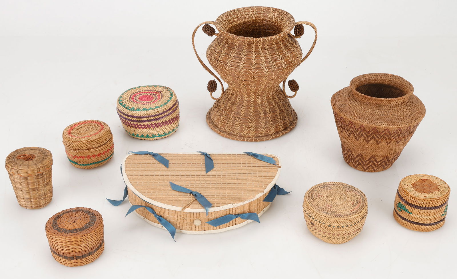 Group of 9 Native American Baskets (1 of 4)
