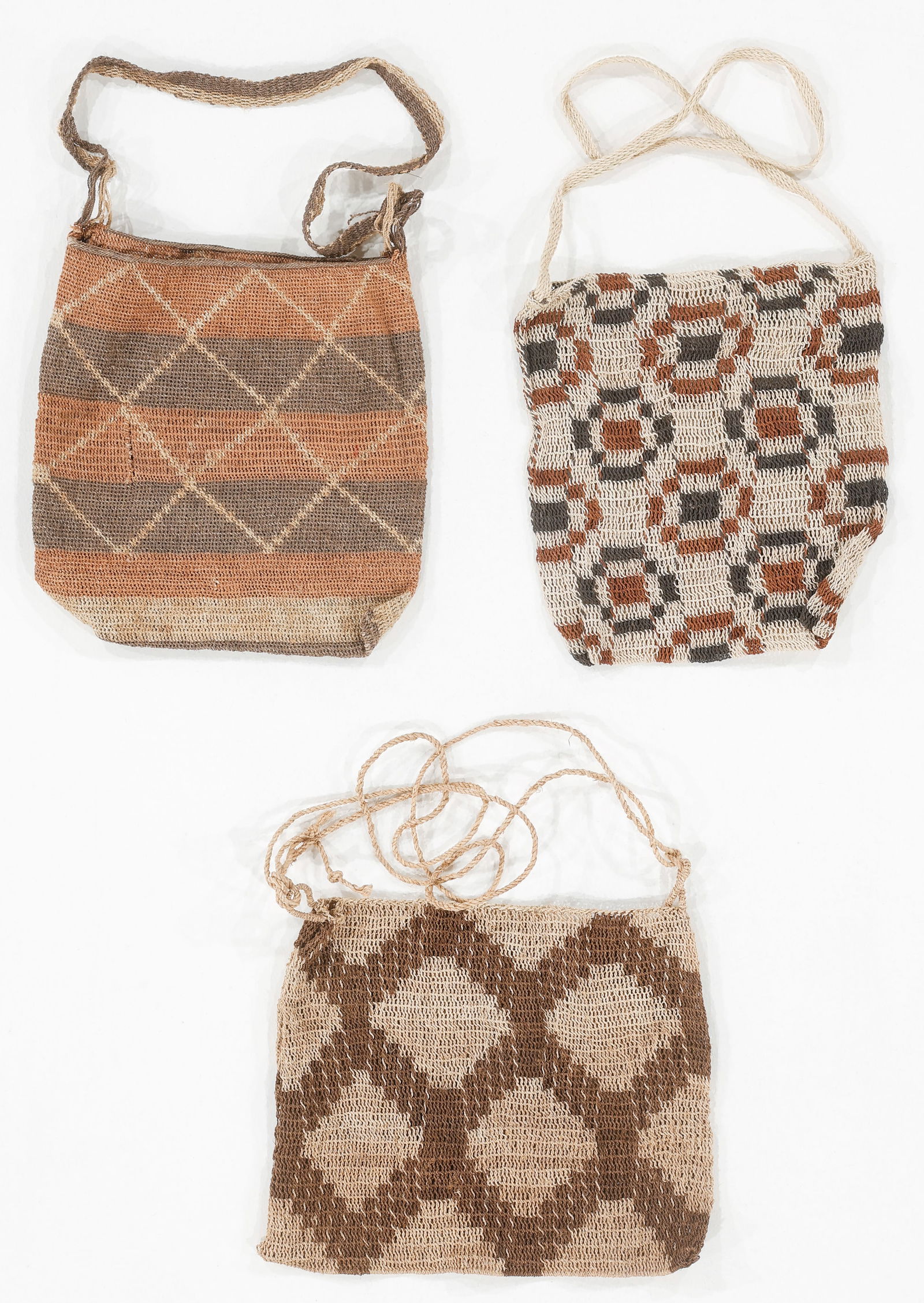 Ayoreode Shiram Woven String Bag, Chaco Boreal, Bolivia, 20th C. (1 of 3)