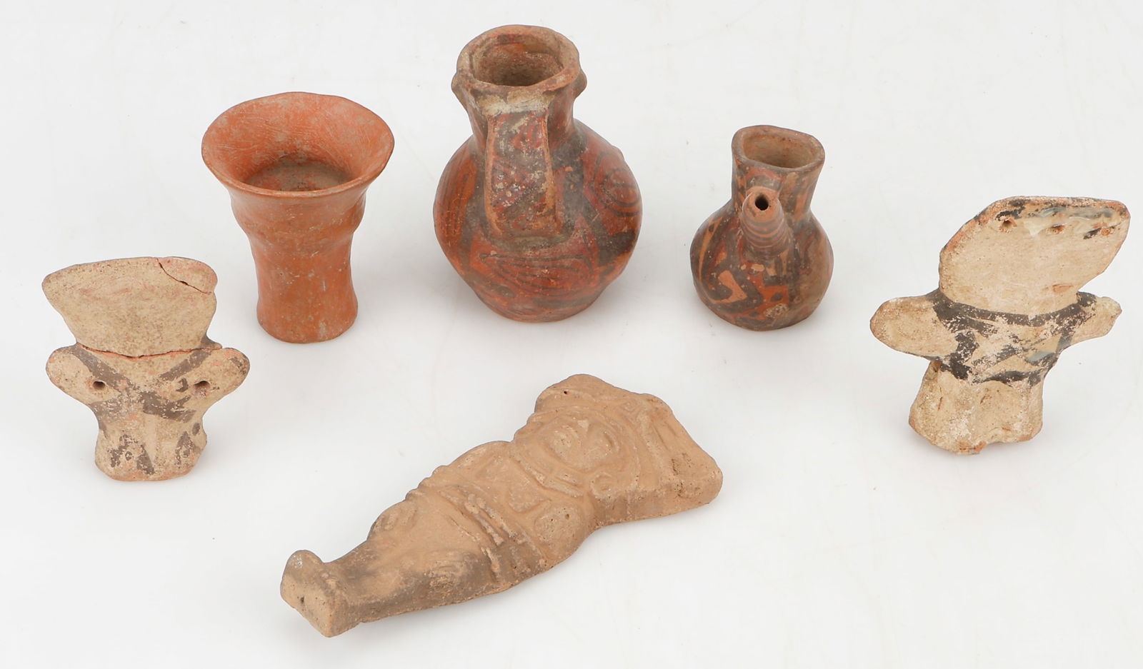 6 Pre-Colombian Pottery Objects - 3