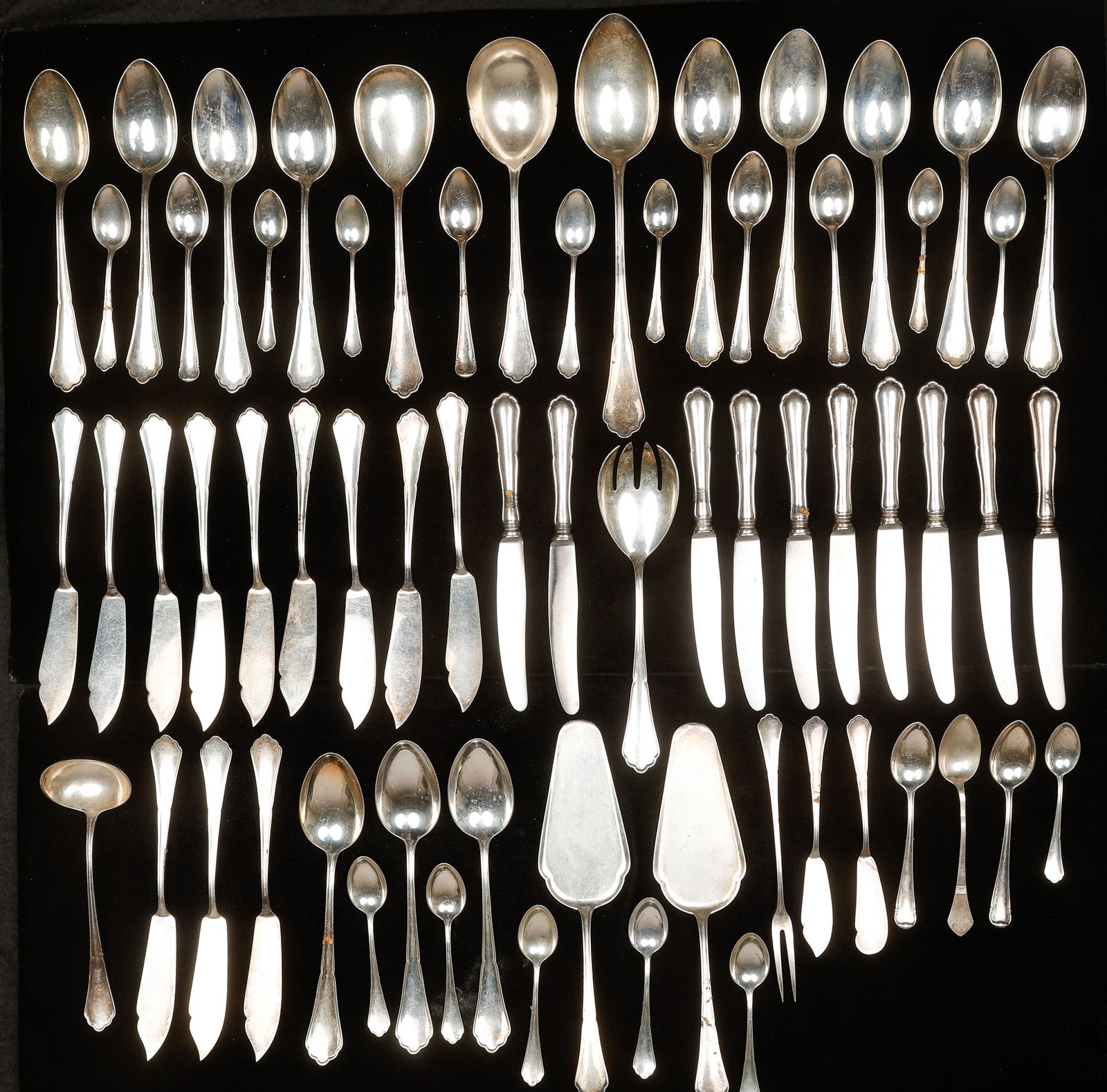 62 Pieces of Assorted Marked .800 Silver Flatware (1 of 5)