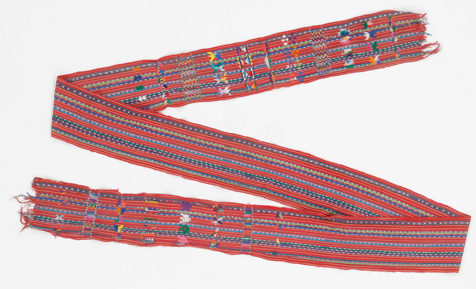 Mayan Men's Tzotzil Sash, Guatemala, Early 20th C. (1 of 2)