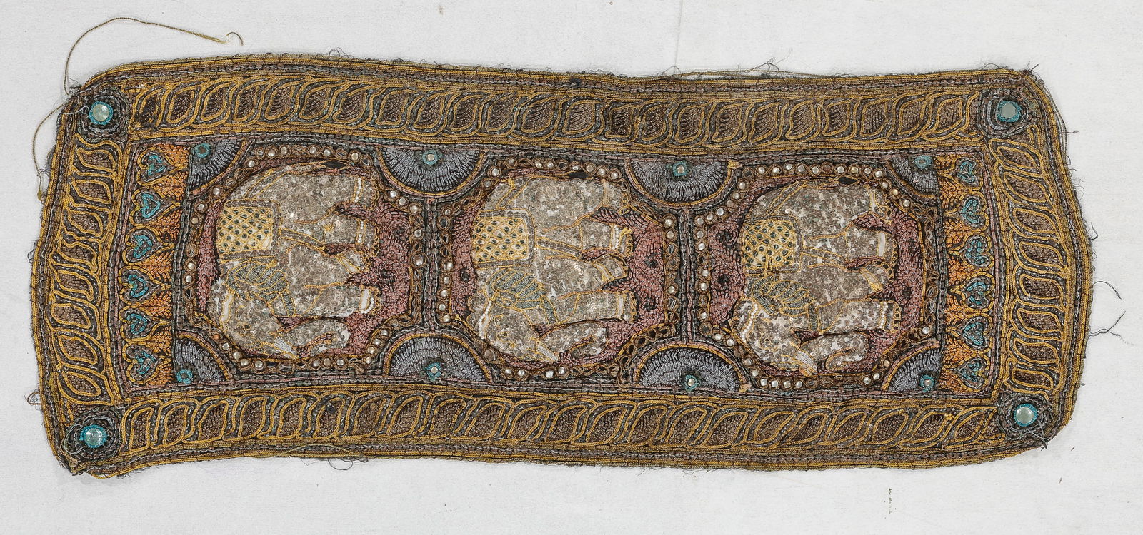 Antique Burmese Kalaga Tapestry Textile (1 of 3)