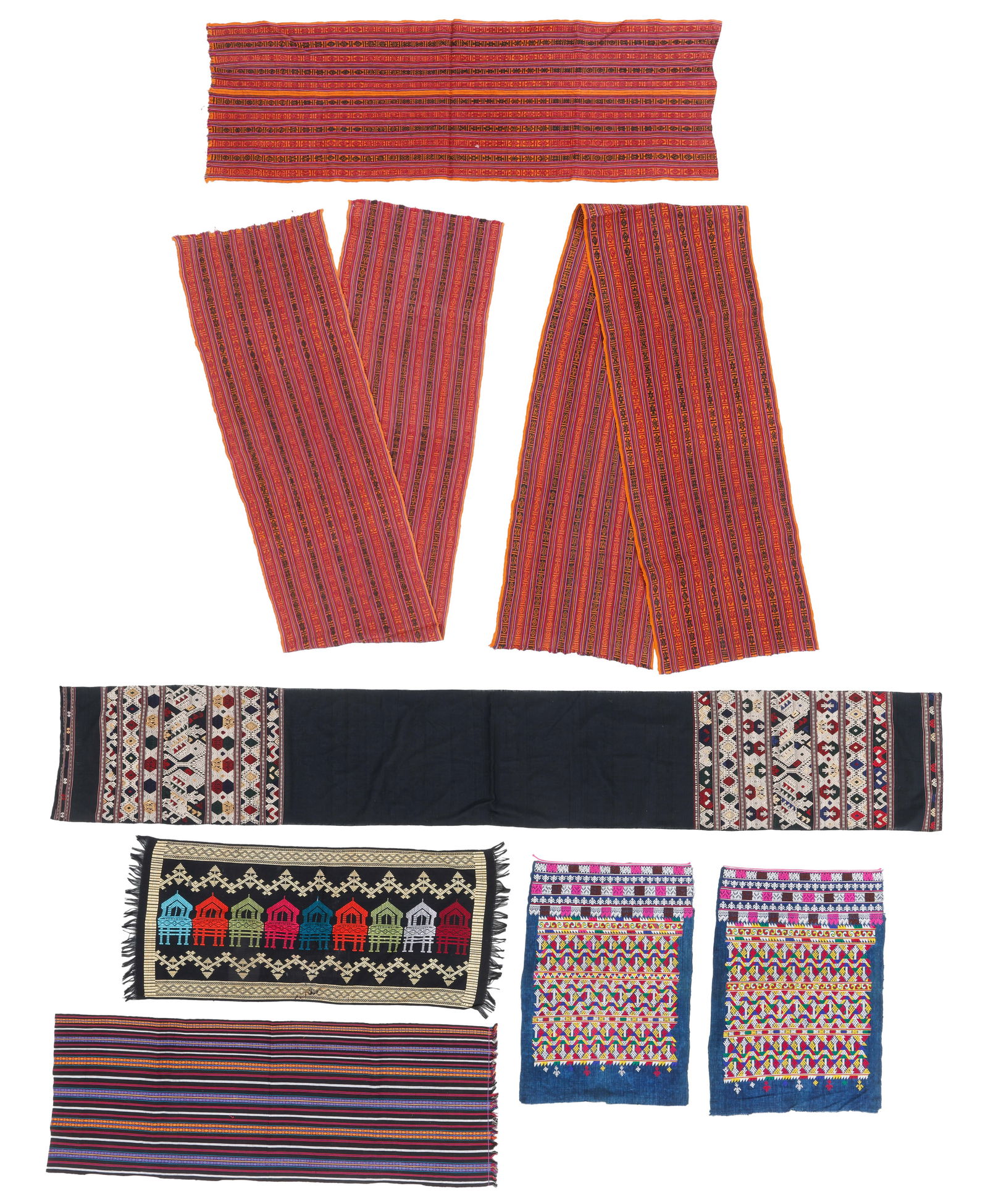 Collector's Lot of 8 Southeast Asian Textiles (1 of 5)