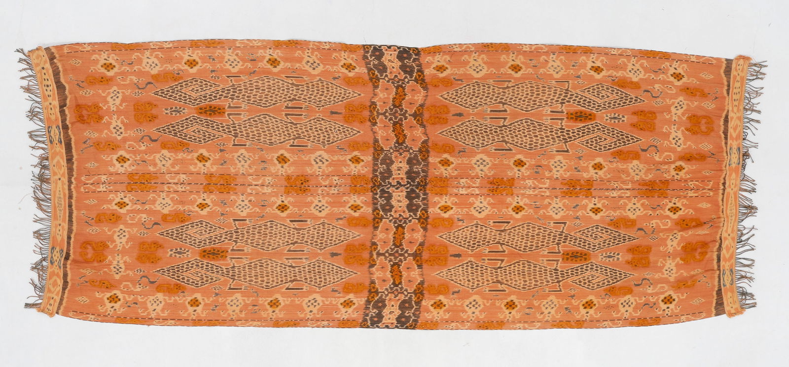 Sumba Men's Ikat Hinggi Textile with Crocodile Motif, Indonesia (1 of 3)