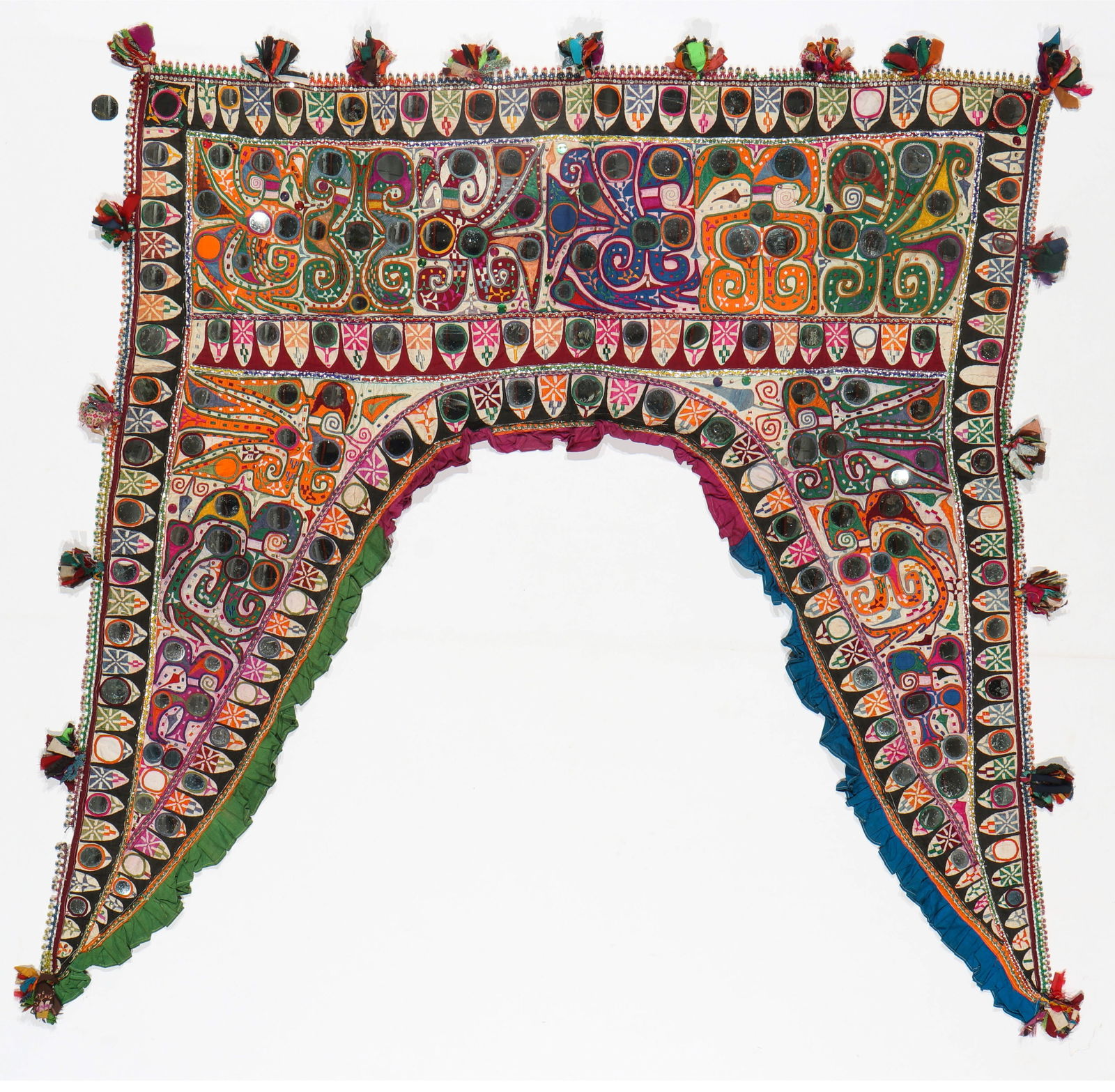 Indian Toran Door Decoration, Gujarat, India, Mid 20th C. (1 of 3)