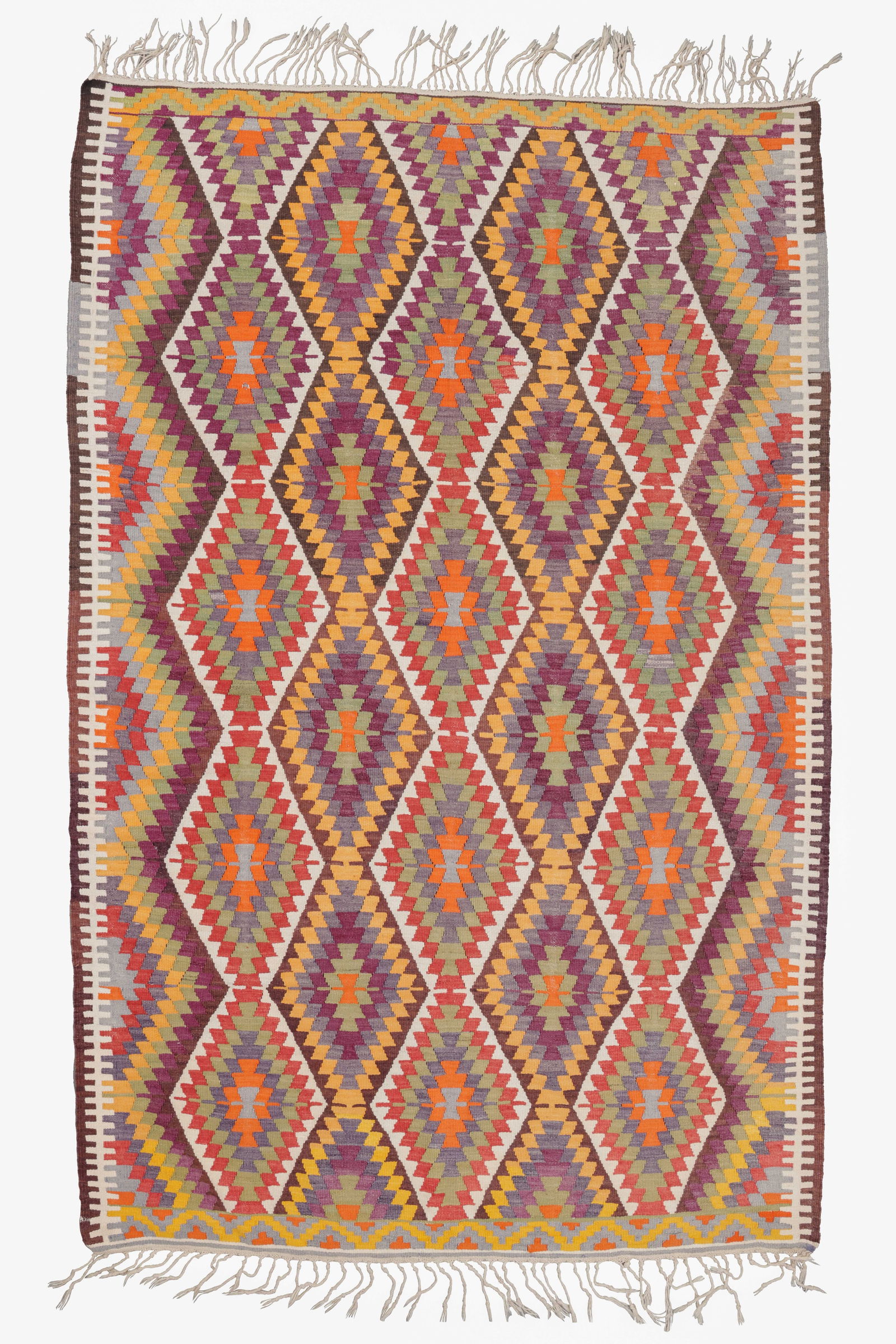 Esme Kilim, Turkey, Ca. 1960, 5'6'' x 8'4'': Esme Kilim, Turkey, Ca. 1960, 5'6'' x 8'4'' (168 x 254 cm). Weight: 12 lbs. Wool.
