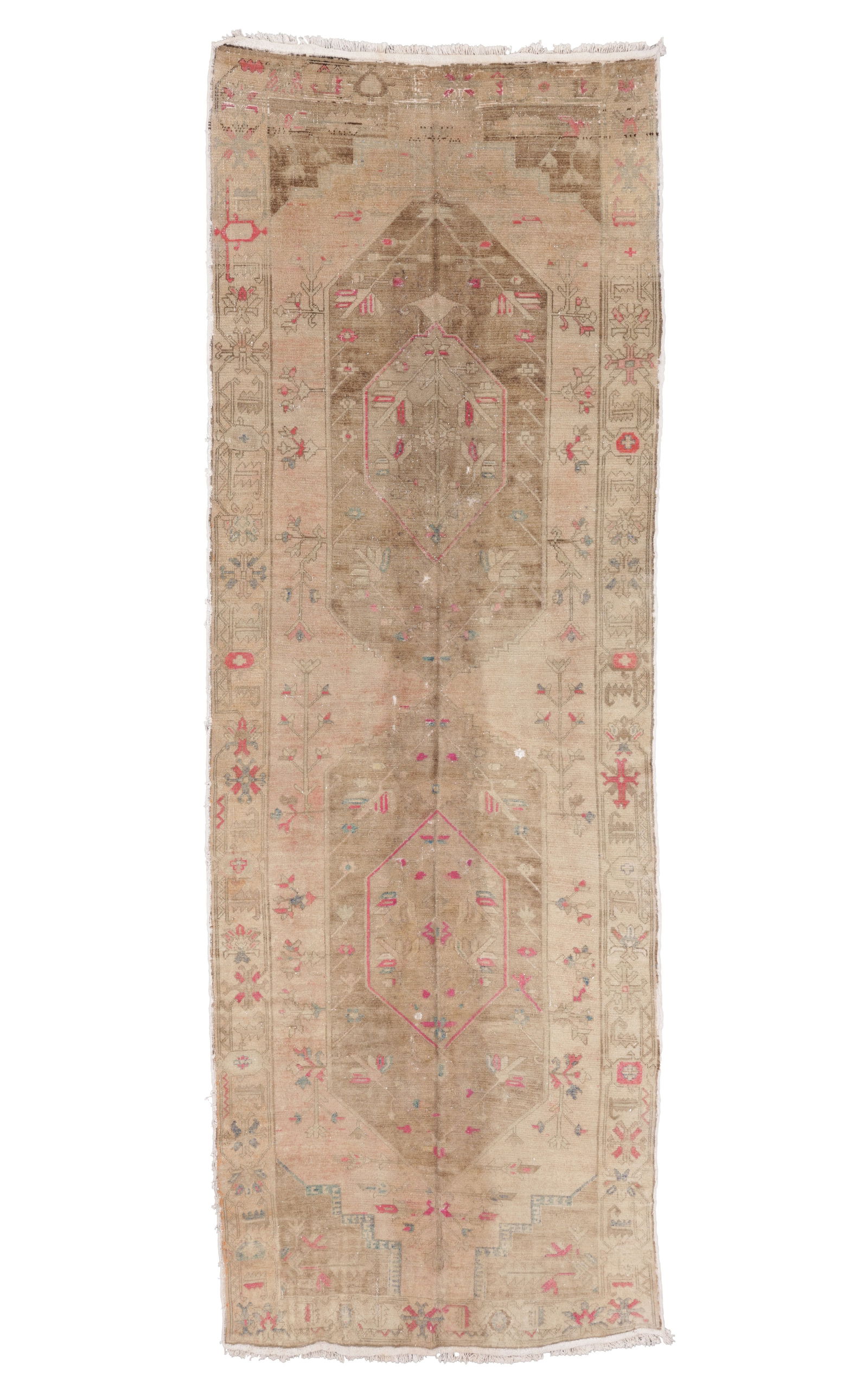 Hamadan Rug, Persia, Ca. 1950, 5'9'' x 16'8'': Hamadan Rug, Persia, Ca. 1950, 5'9'' x 16'8'' (175 x 508 cm). Weight: 53 lbs. Material: wool pile, cotton warp, cotton weft.