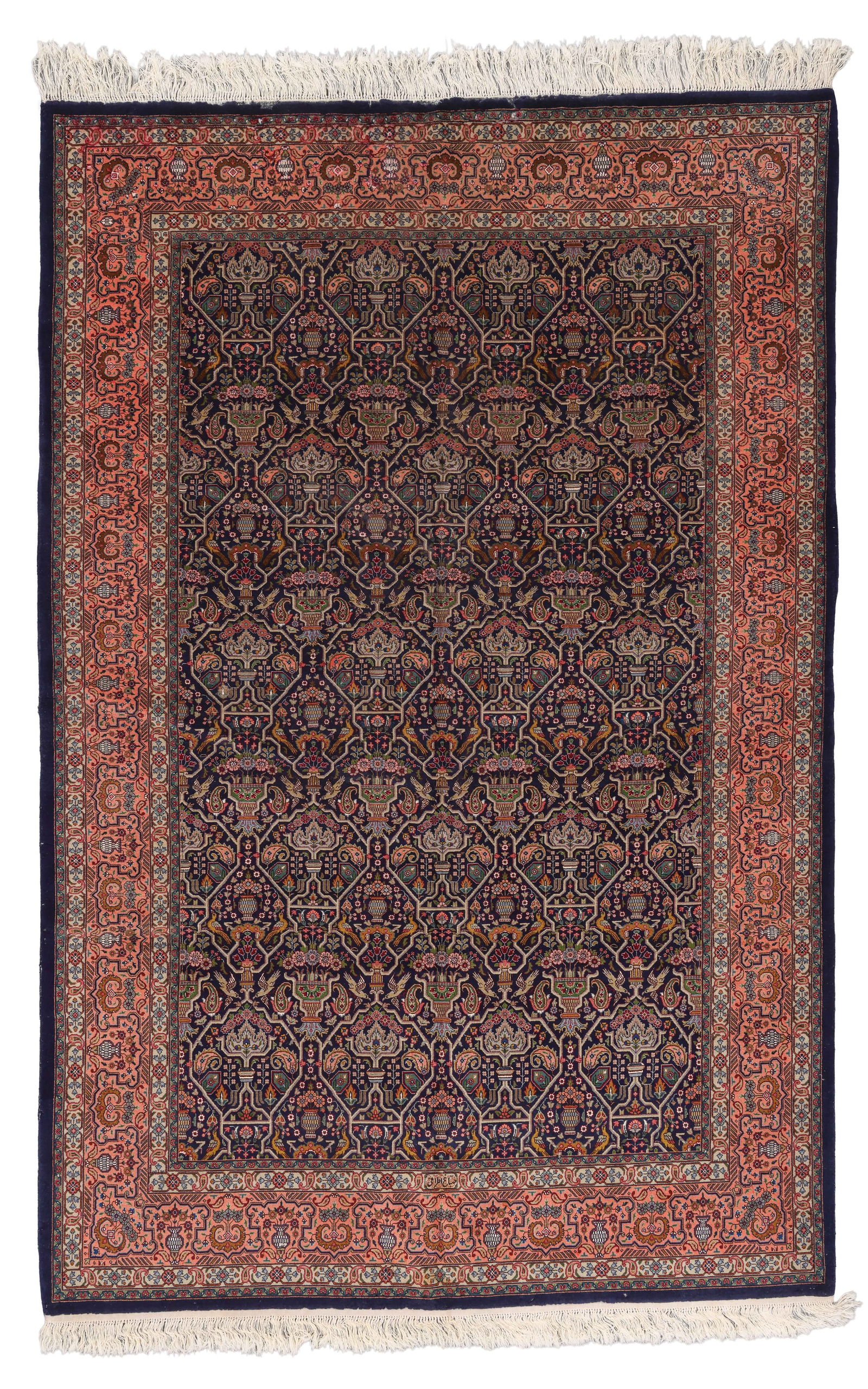 Tabriz Rug, Persia, Late 20th C., 5'10'' x 8'10'': Tabriz Rug, Persia, Late 20th C., 5'10'' x 8'10'' (178 x 269 cm). Weight: 29 lbs. Material: wool pile, cotton warp, cotton weft.
