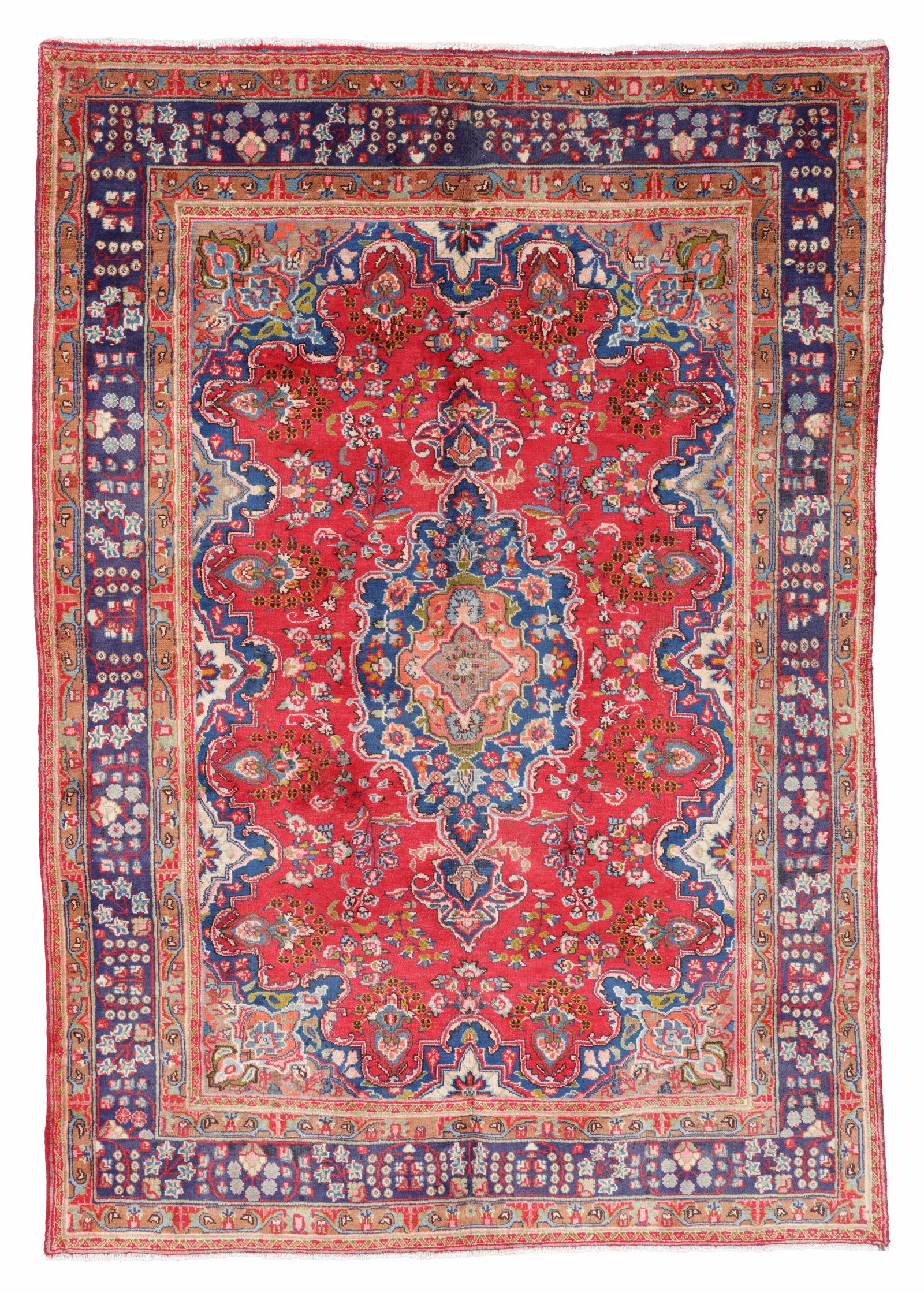 Kashan Rug, Persia, Ca. 1980, 6'5'' x 9'1'' (1 of 5)