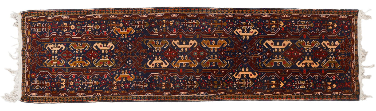 Baluch Rug, Afghanistan, Late 20th C., 2'7'' x 9'7'' (1 of 3)