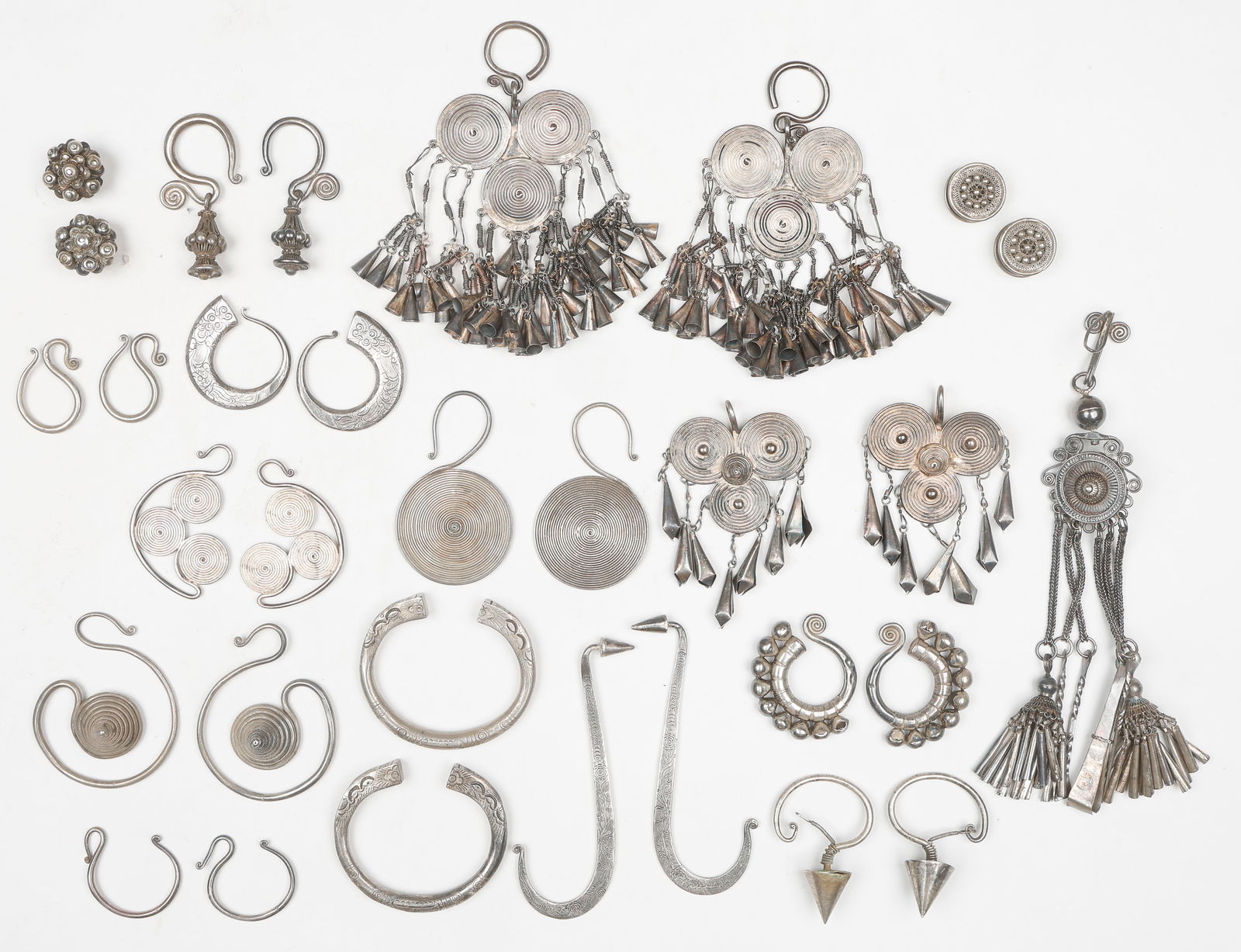 Collector's Lot of Antique Miao Jewelry China (1 of 4)