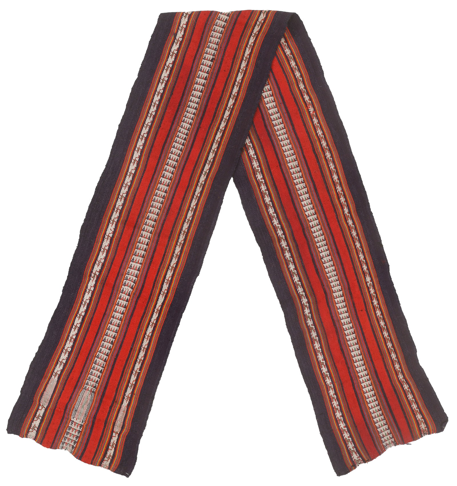 Men's Bufanda Scarf, Lake Titicaca Region, Dept. of La Paz, 19th C. (1 of 2)