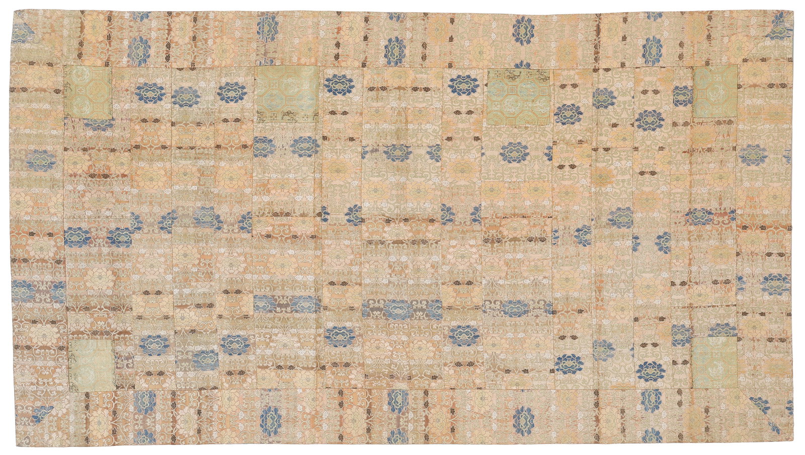 Chinese Brocade Silk Kesi Buddhist Priest's Robe, 18th/19th C. (1 of 4)