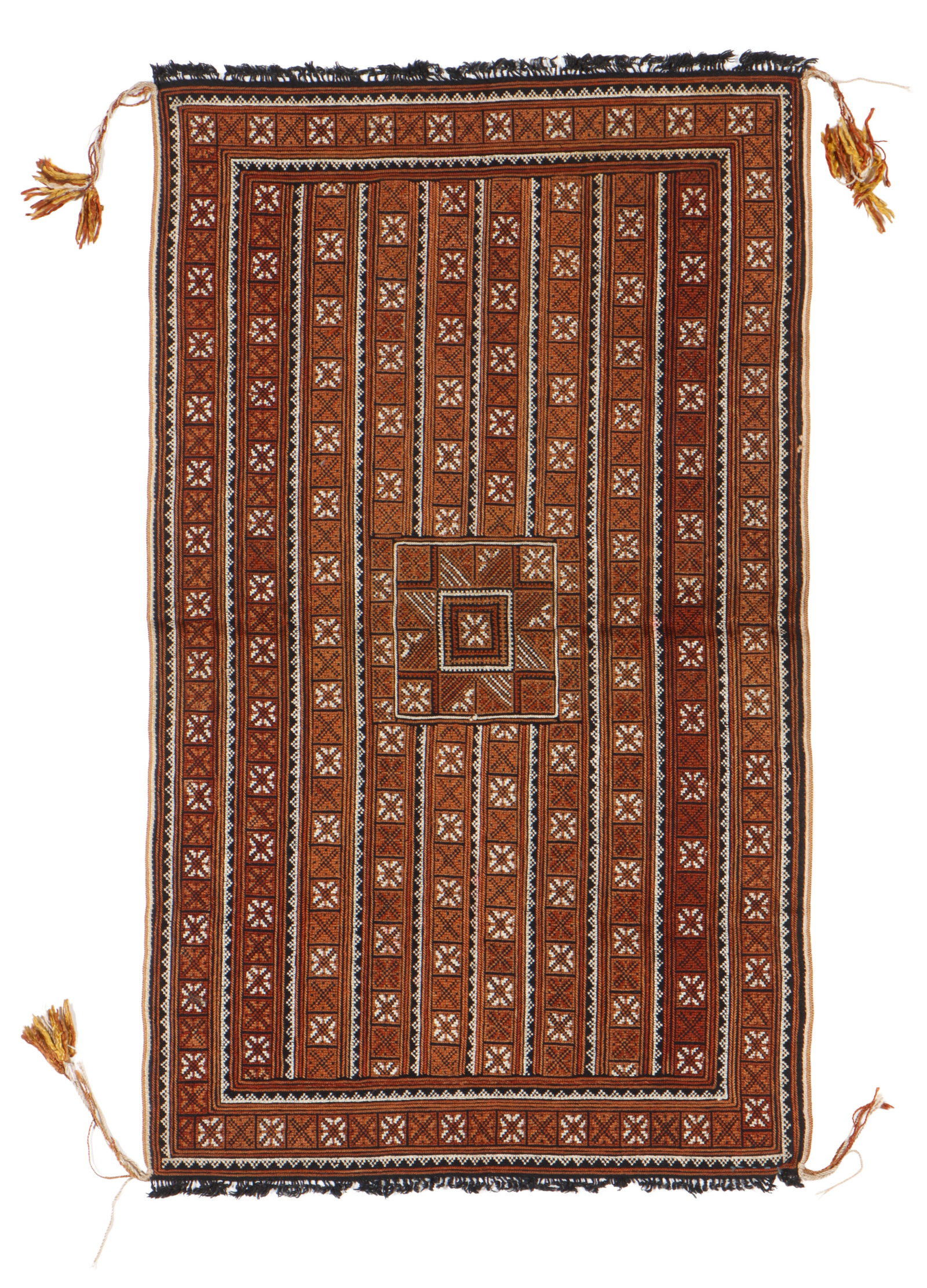 Yao Silk Embroidered Head Cloth, Southern China, Mid 20th C. (1 of 3)