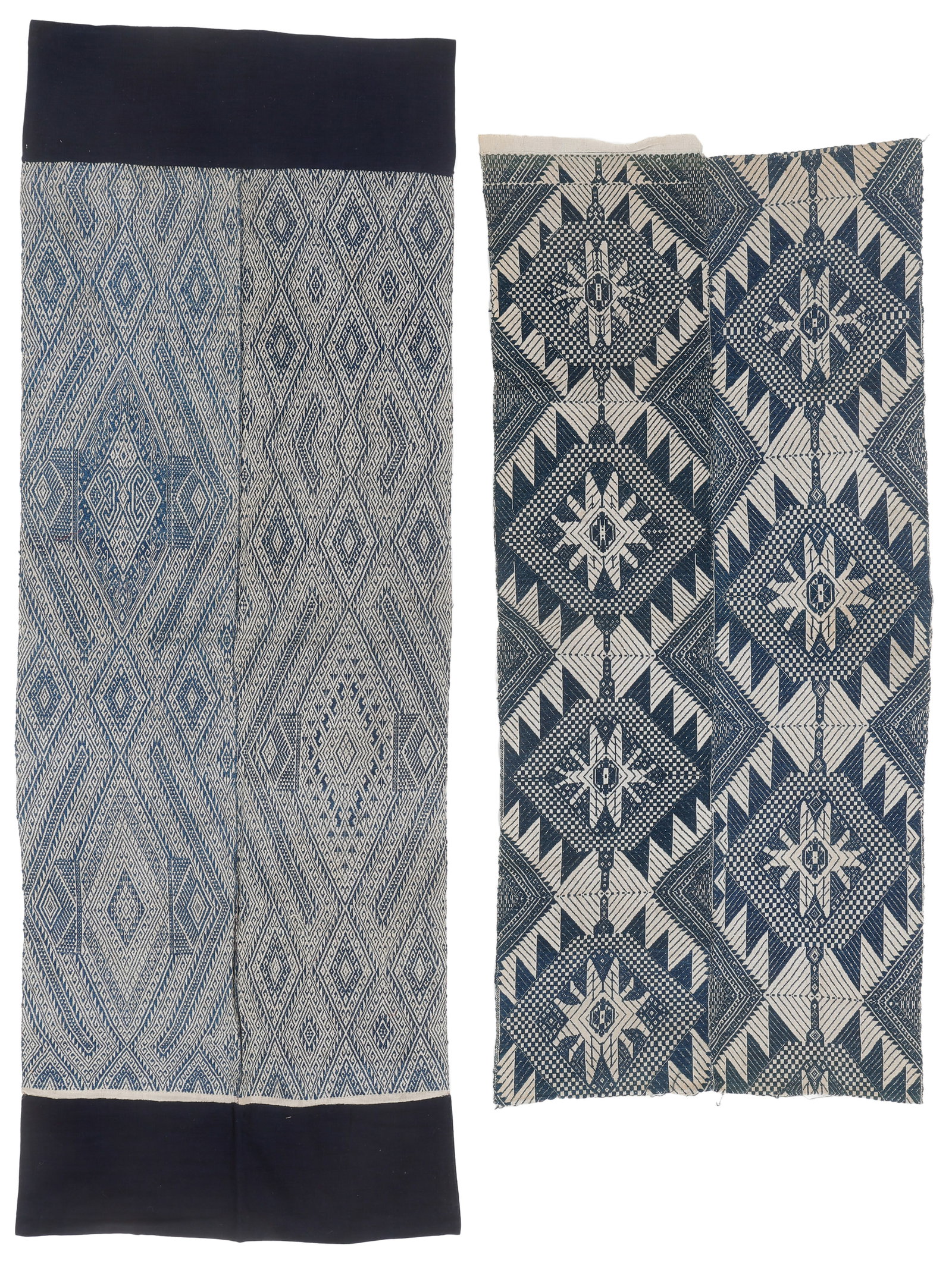 Two Northern Laos Woven Cotton Sleeping Mats or Hangings, Early/Mid 20th C. (1 of 3)