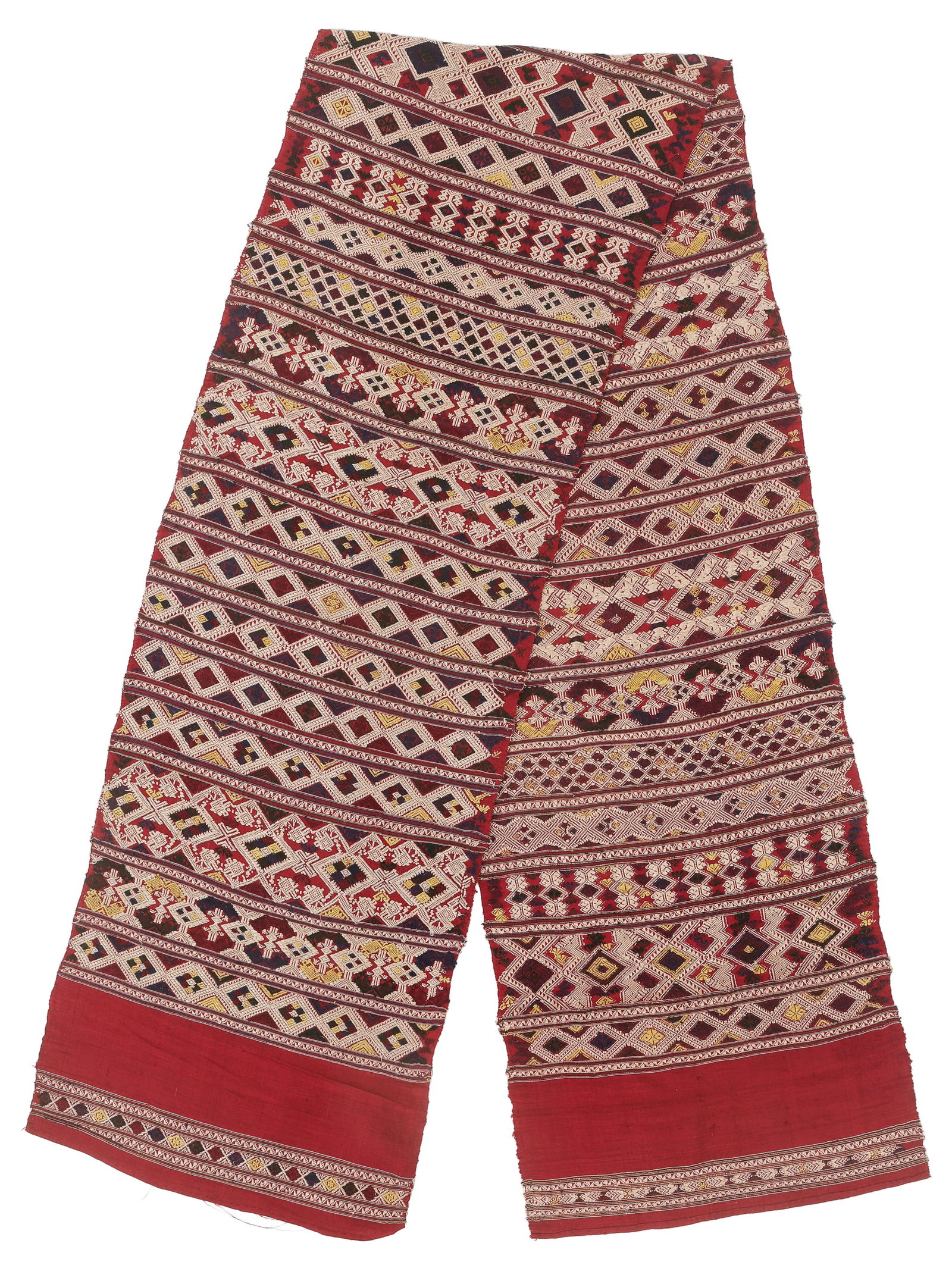 Northern Laos Silk Meditation Cloth or Wrap, Early to Mid 20th C. (1 of 3)