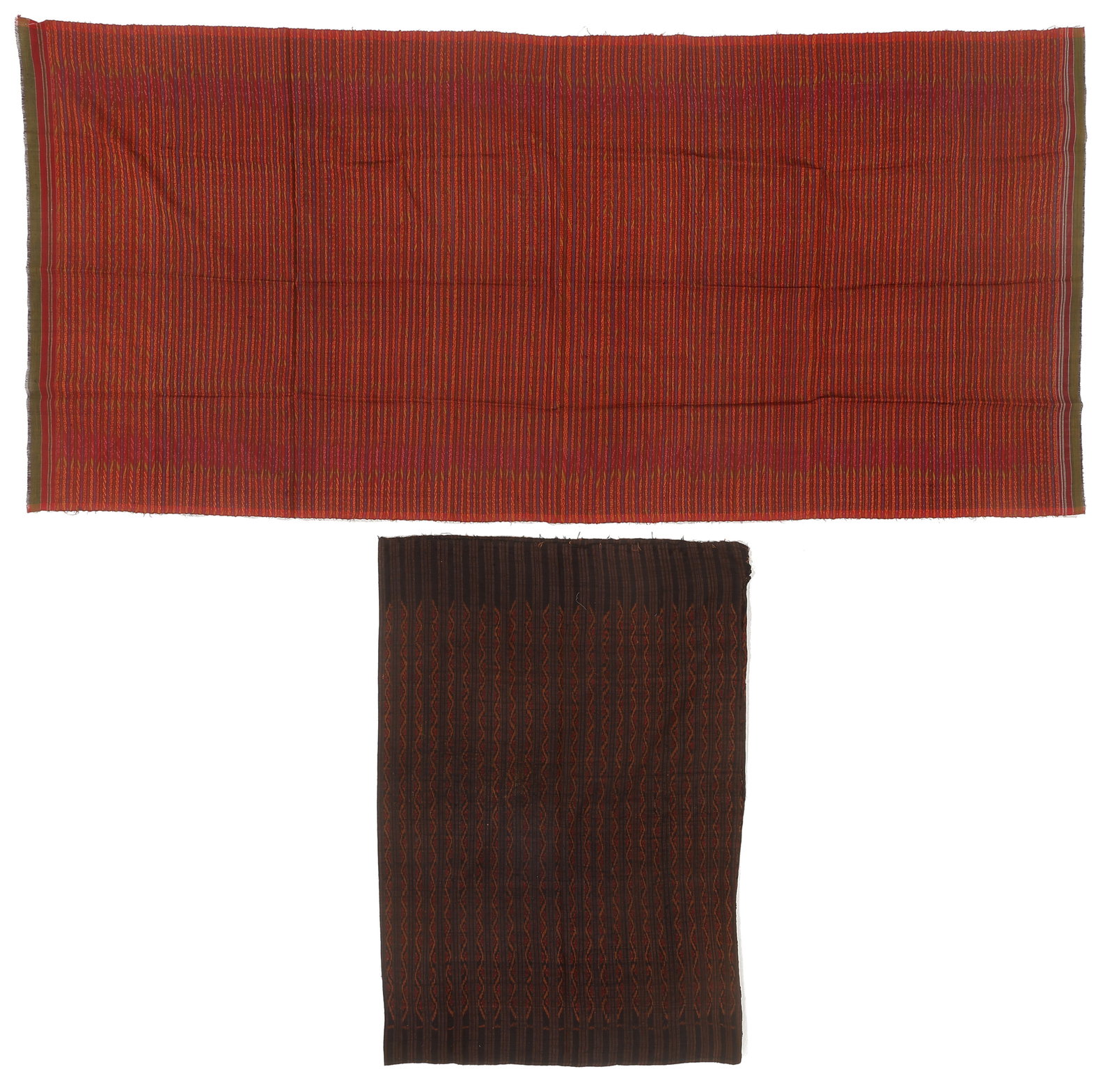 Two Cambodian Tube and Sarong Skirt Textiles (1 of 3)