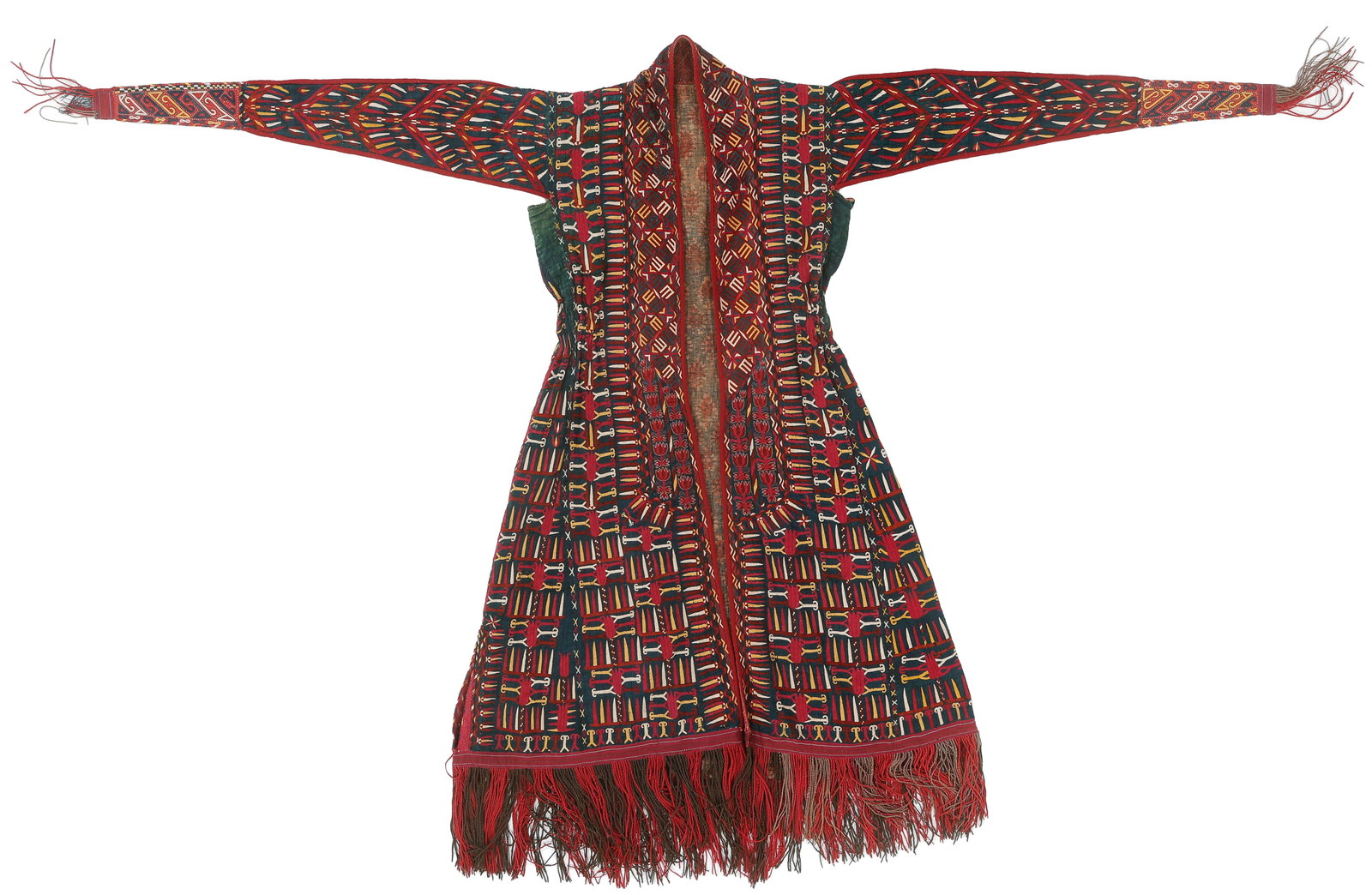 Tekke Turkmen Women's Chyrpy Ceremonial Robe, Late 19th/Early 20th C. (1 of 3)