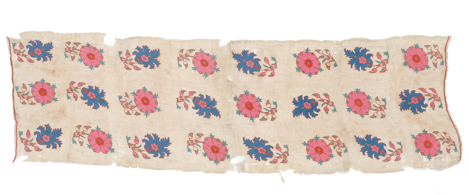 Ottoman Silk Embroidered Panel, 18th C. (1 of 3)