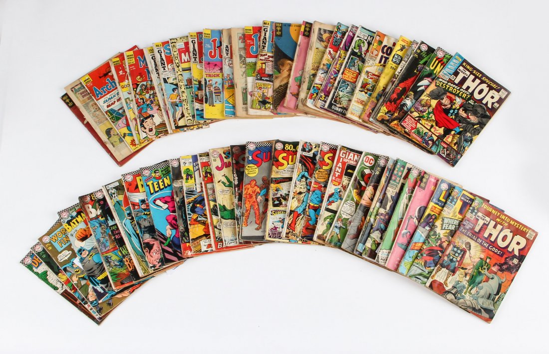 Mixed Lot Comics- Late 60's, Early 70's: Mixed Lot Comics- Late 60's, Early 70's. 56 Comics.From a Philadelphia collection.