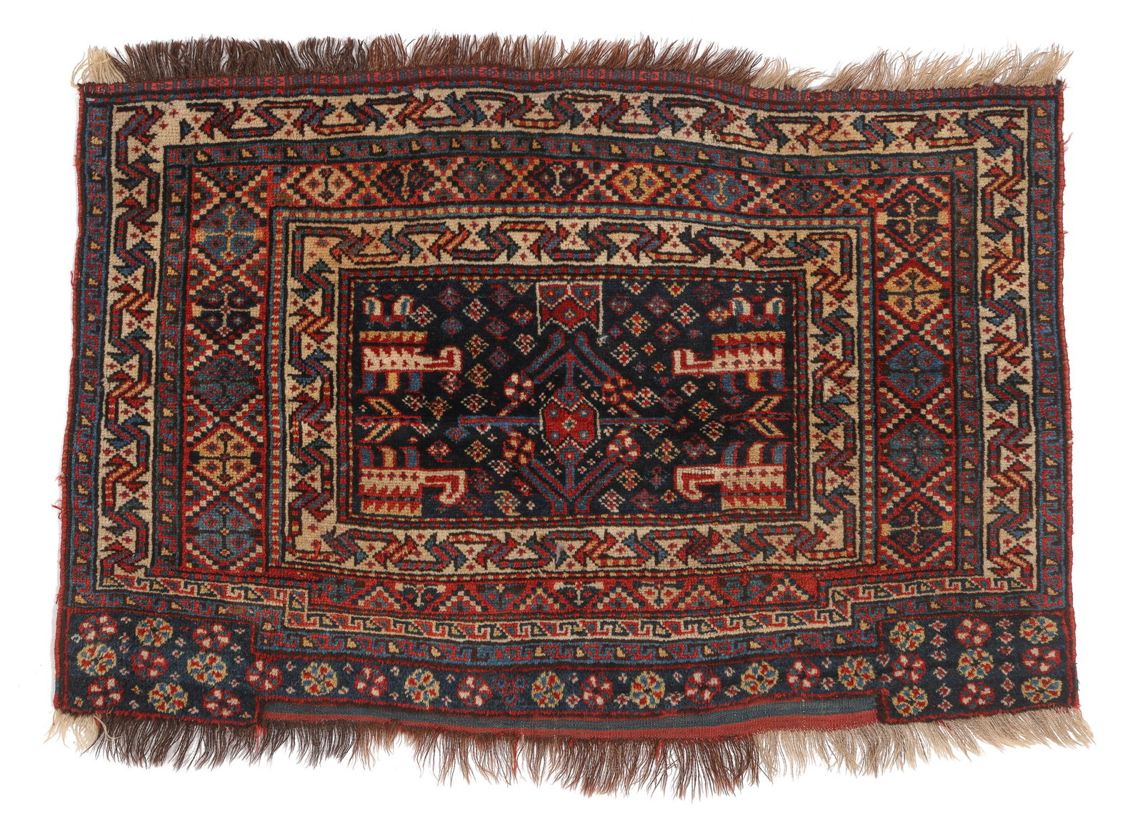 SW Persian Chuval Face/Camel Transport Trapping, Zagros Mountains, Ca. 1890, 3'10'' x 2'6'' (1 of 6)