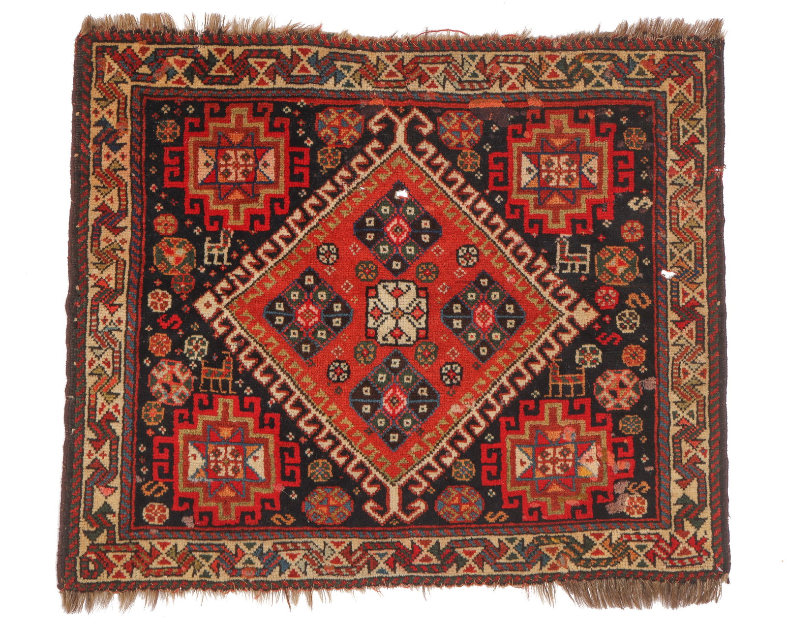 Fine Gashgai Bagface, Persia, Late 19th C., 2'0'' x 1'7' (1 of 3)