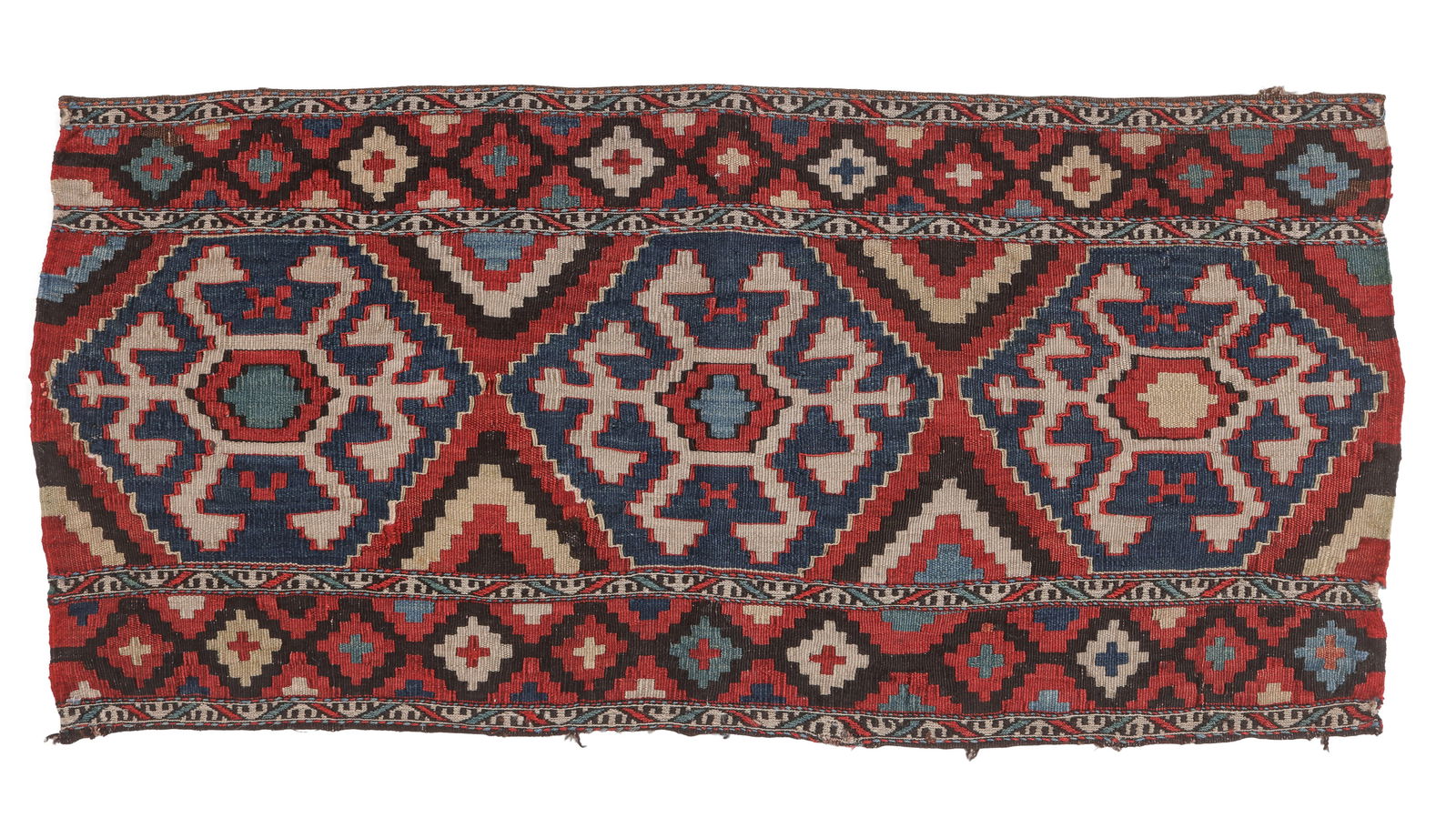 Borjalu Kazak Mafrash Kilim Panel, Caucasus, Ca. 1880, 1'5'' x 3'0'' (1 of 4)