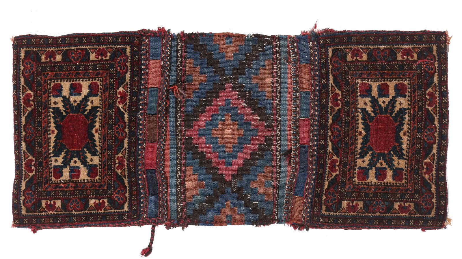 SW Persian Afshar Khorjin/Double Saddlebag, Late 19th C., 1'0'' x 2'3'' (1 of 5)