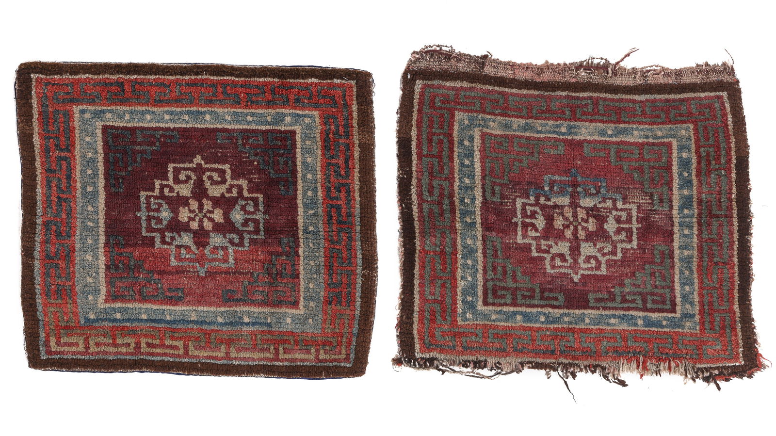 Pair of Tibetan Square Rugs, Late 19th C., 2'2'' x 1'11'' (1 of 4)
