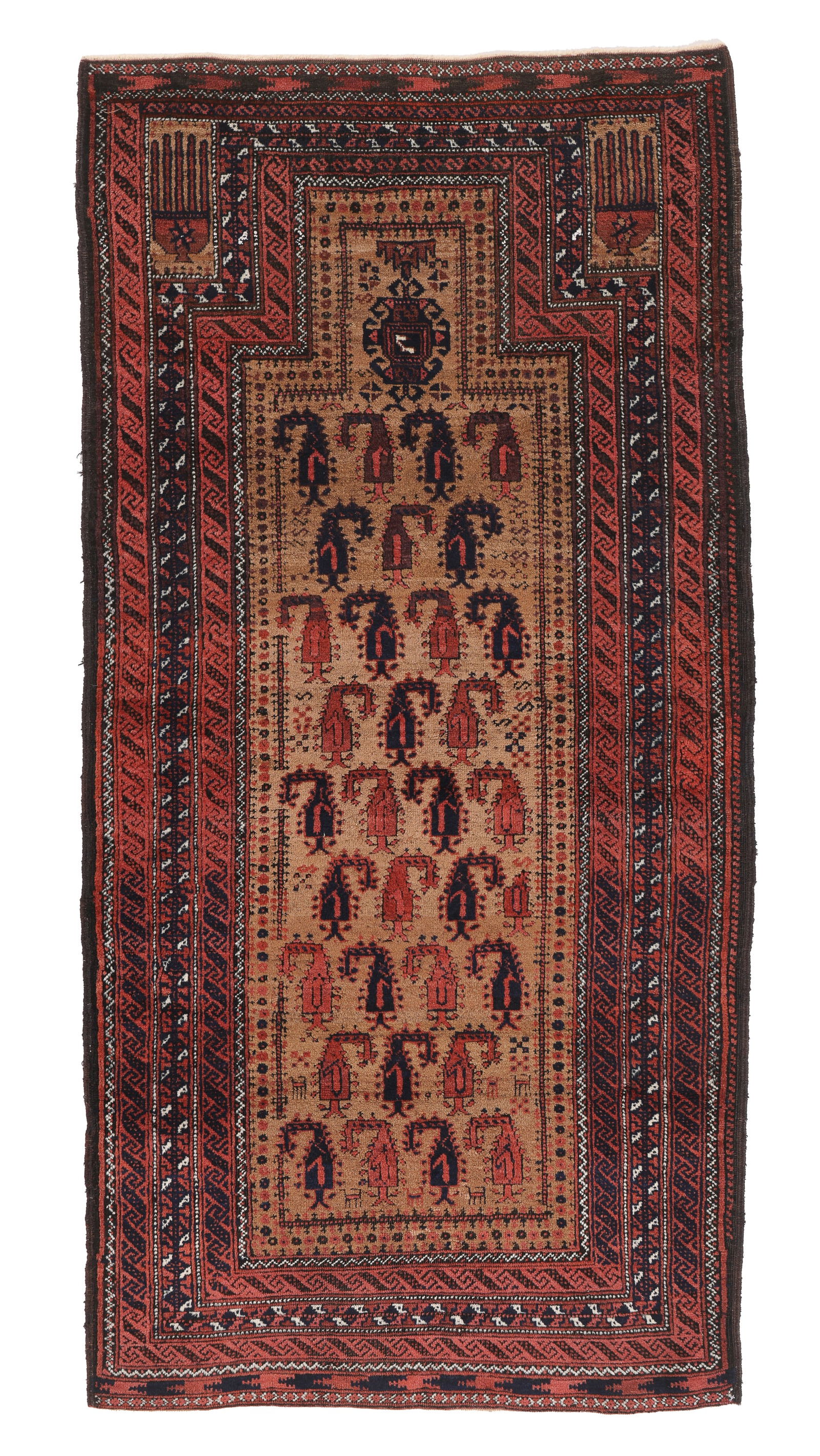 Baluch Prayer Rug, Persia/Afghanistan, Ca. 1875, 2'10'' x 5'10'' (1 of 6)