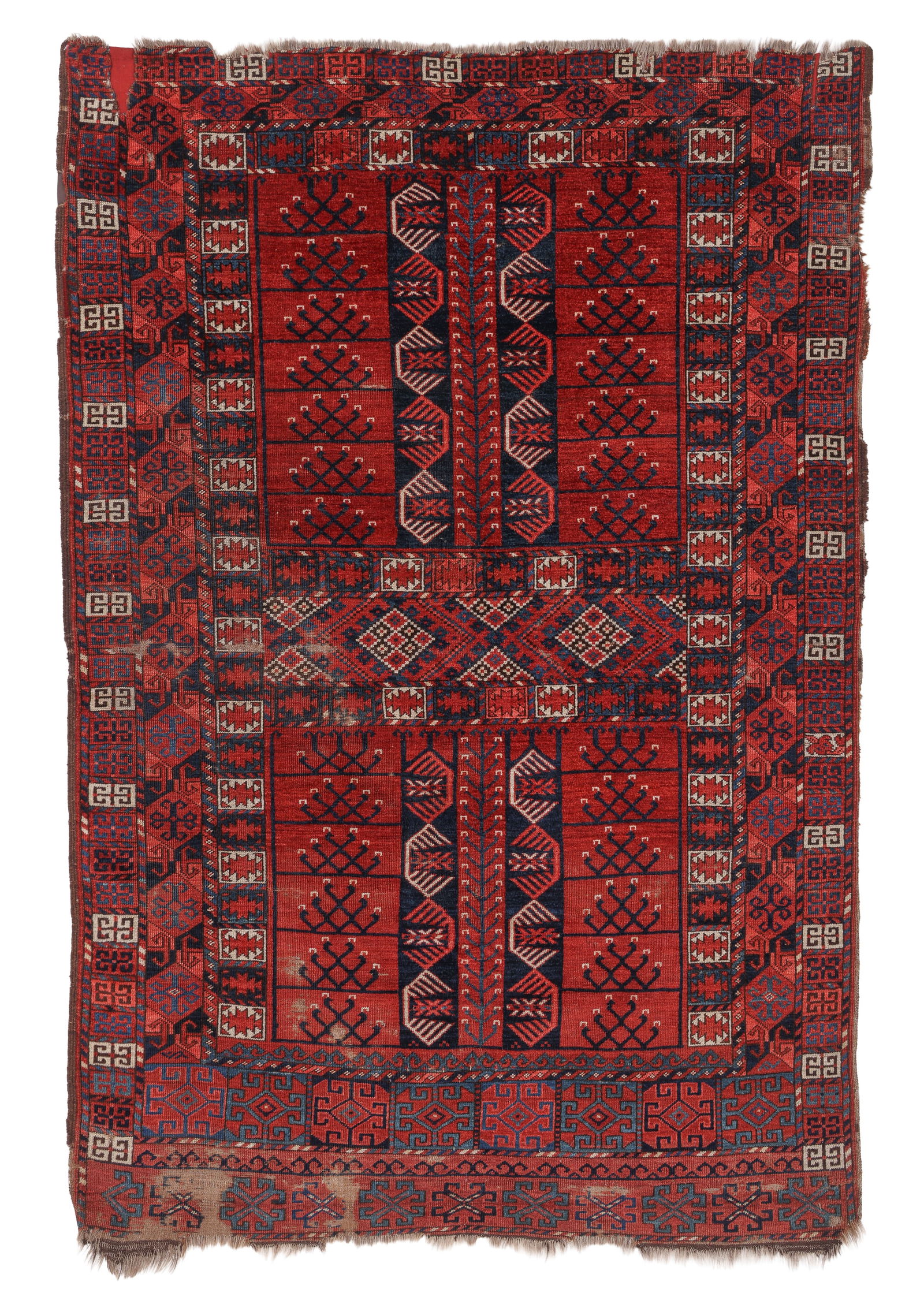 Ersari ''Engsi'' or Door Rug, Central Asia, 19th C., 4'2'' x 6'3'' (1 of 5)