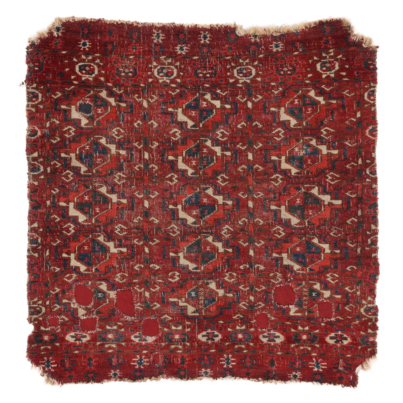 Tekke Small Rug or Mat, Central Asia, Early/Mid-19th C., 2'5'' x 2'7'' (1 of 4)