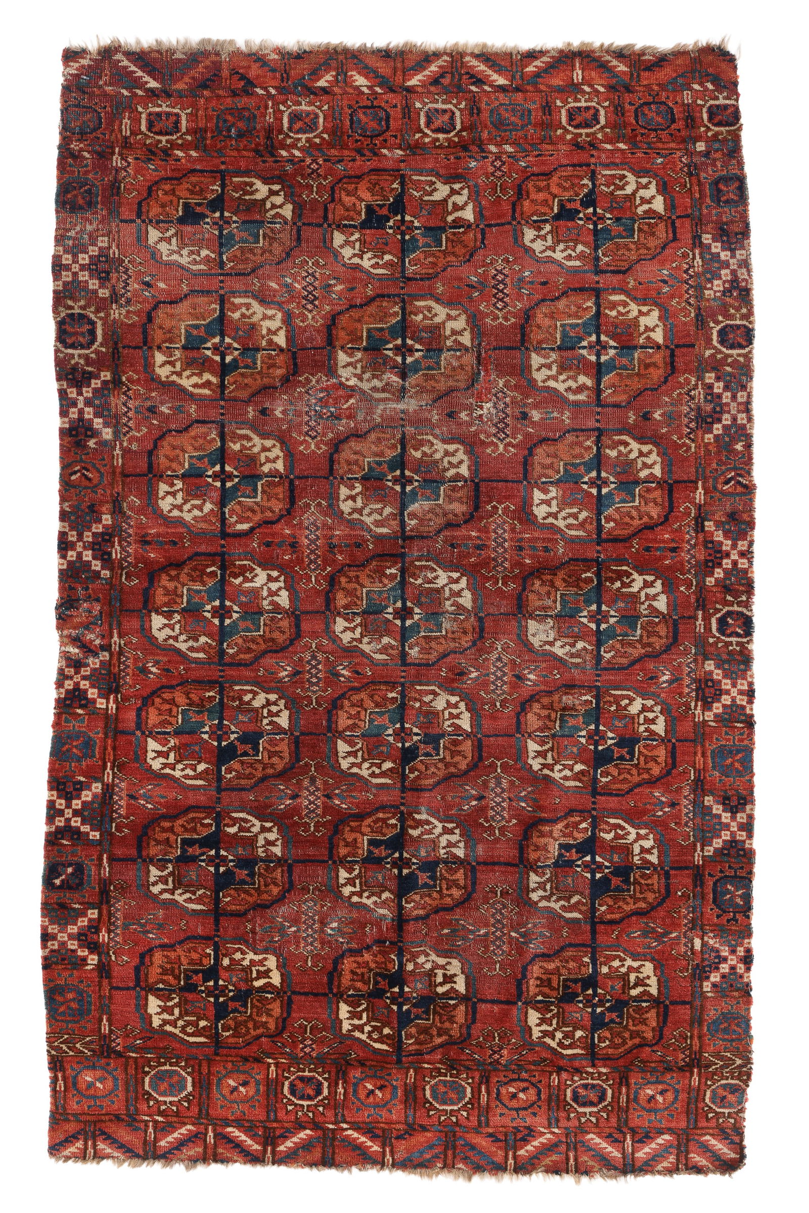 Tekke Turkmen Rug, Central Asia, 19th C., 3'0'' x 4'7'' (1 of 5)