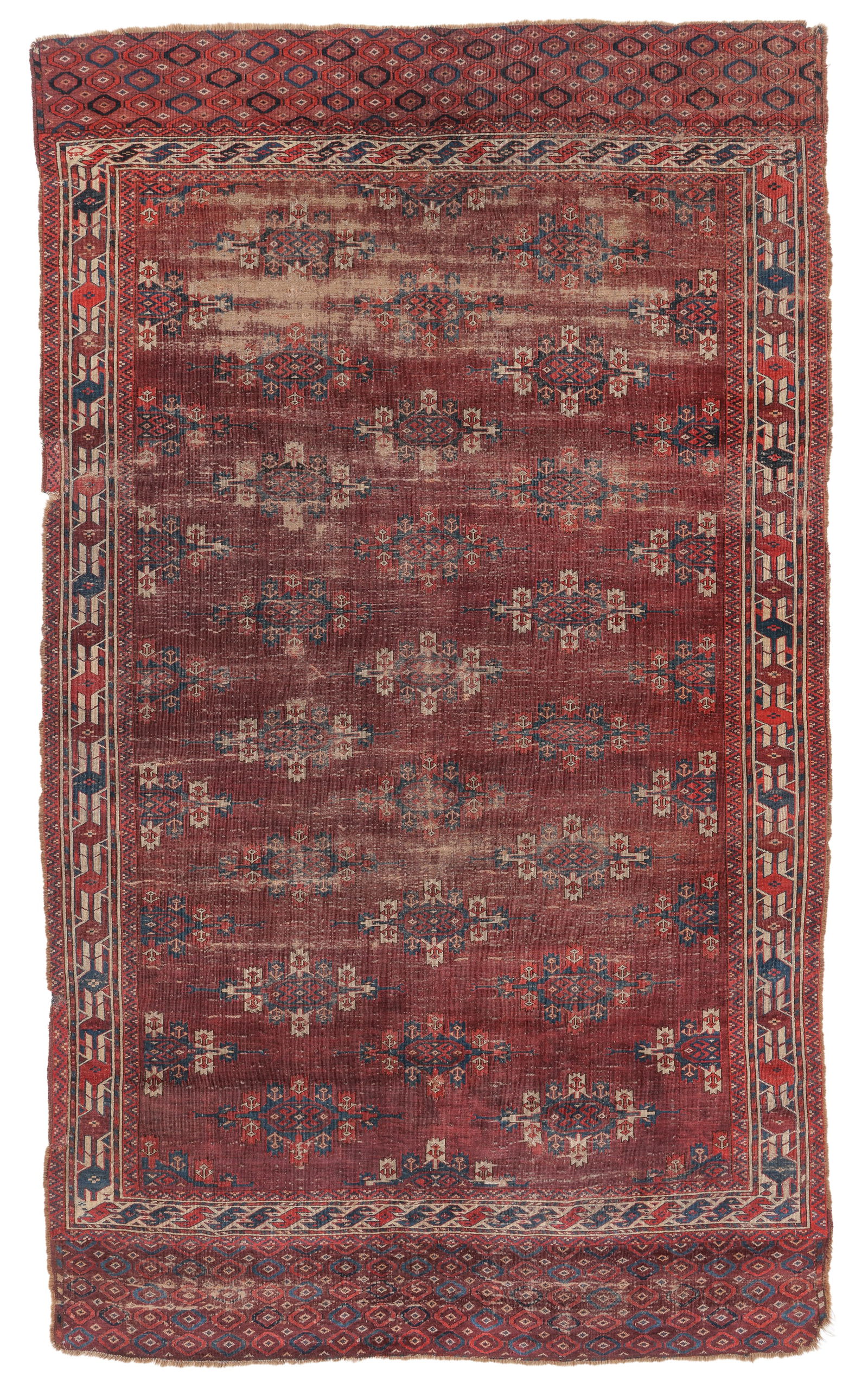 Yomut Group Rug, (possibly Eagle Group?), Central Asia, 19th C., 5'4'' x 9'2'' (1 of 5)