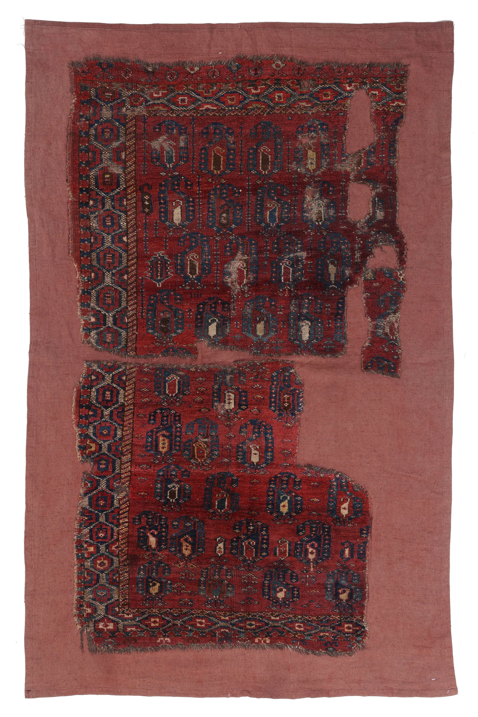 Ersari Rug Fragment, Central Asia, Early/Mid 19th C., 2'10'' x 5'0'' (1 of 5)