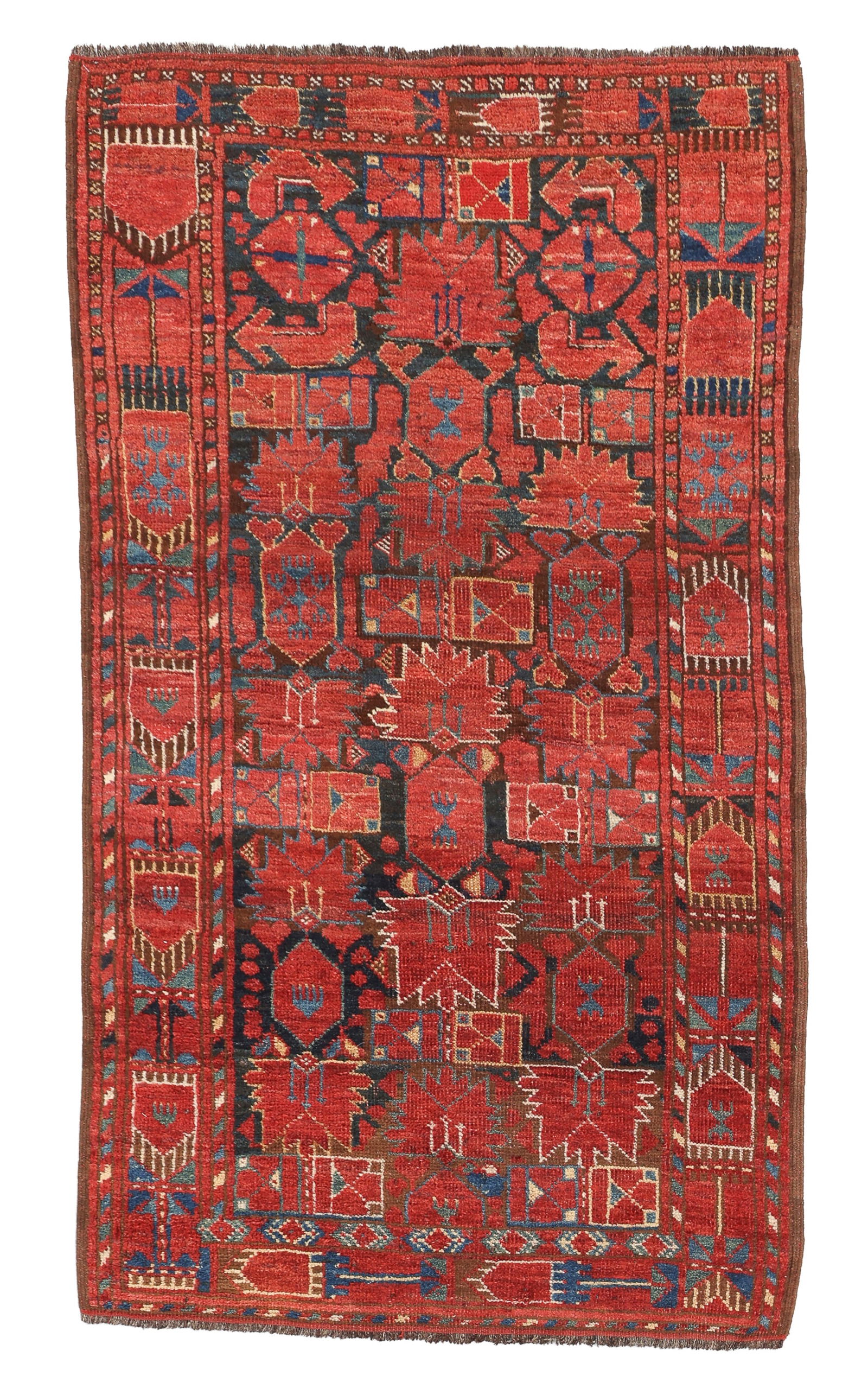 Ersari Beshir Rug, Central Asia, Ca. 1875, 3'0'' x 5'2'' (1 of 3)