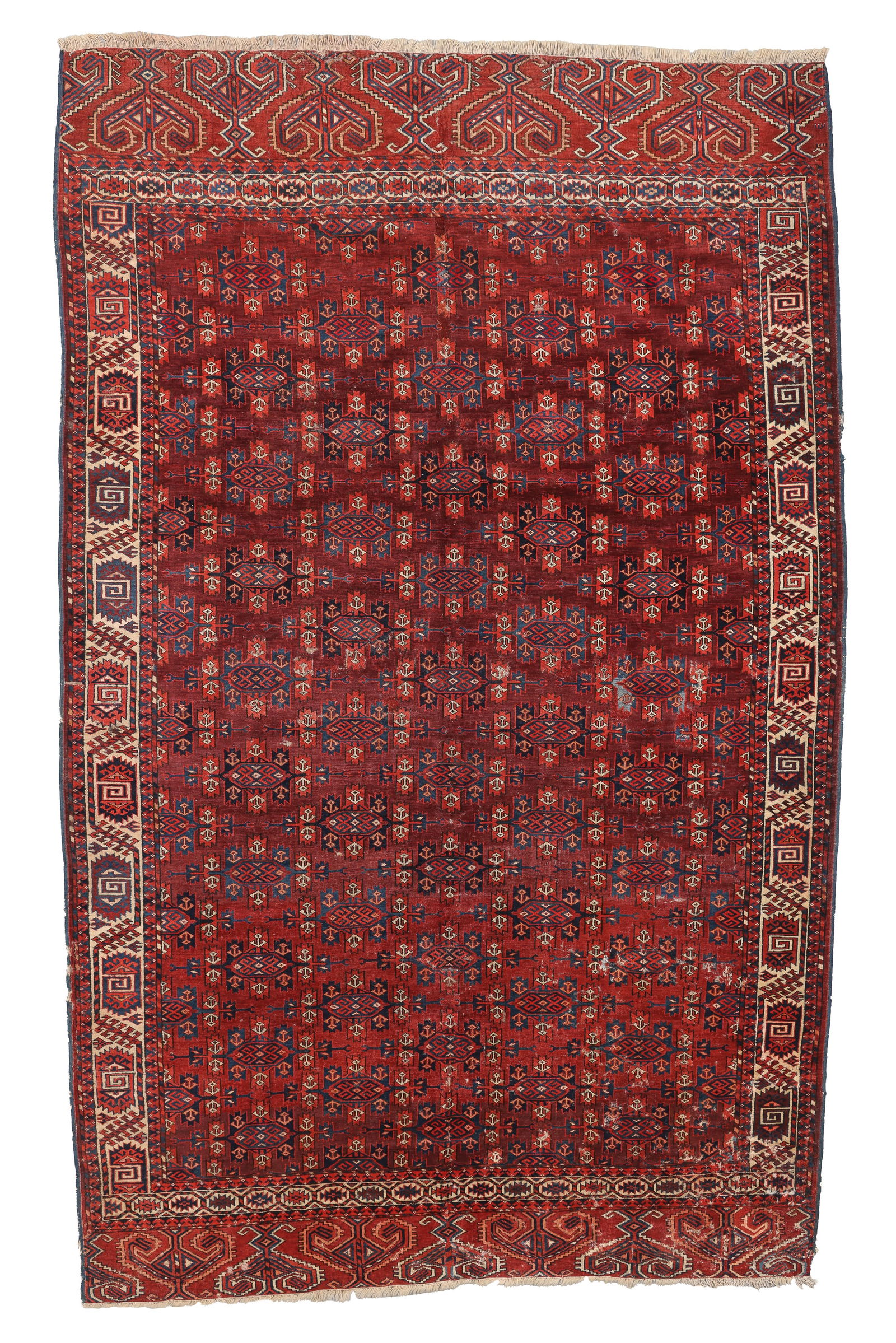 Yomud Kepse Gul Main Rug, Central Asia, Ca. 1880, 7'5'' x 11'8'' (1 of 6)