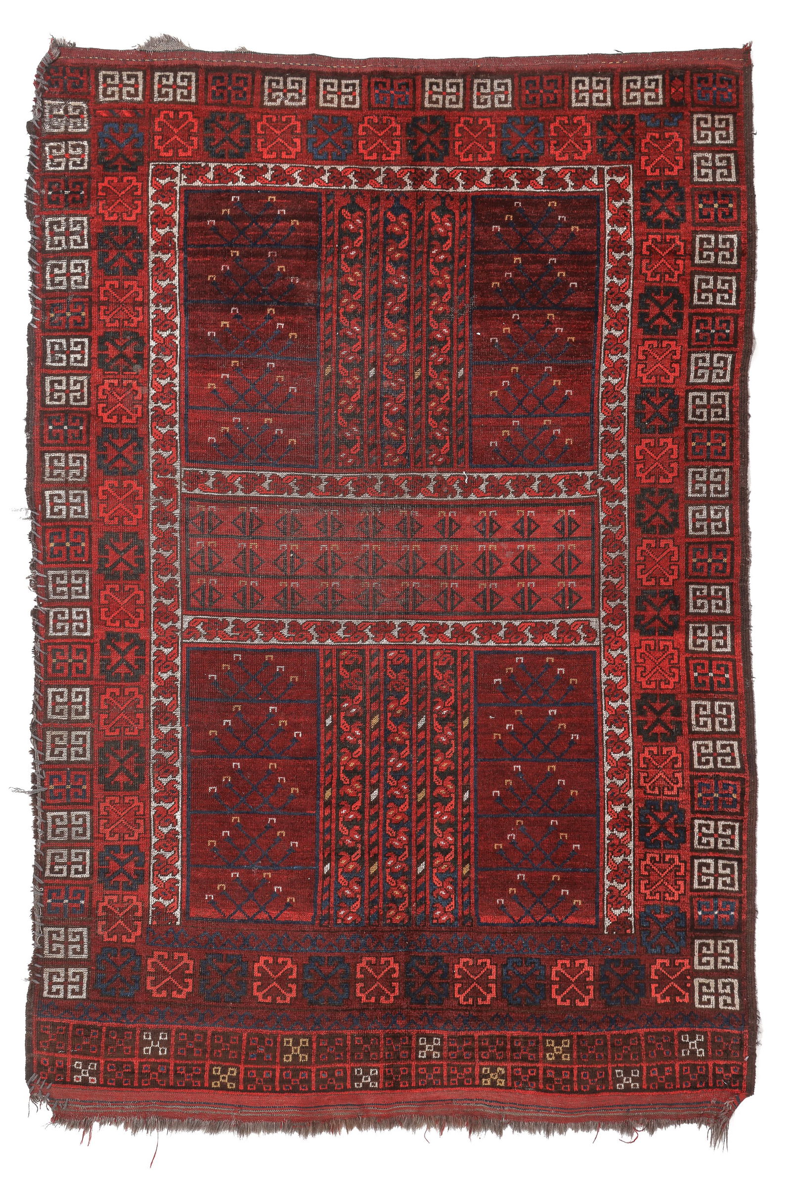 Ersari Ensi Rug, Central Asia, Ca. 1890, 4'2'' x 6'4'' (1 of 6)