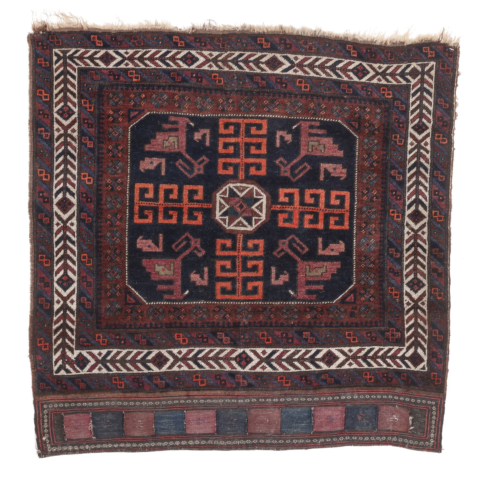 Large Baluch Bagface, NE Persia, Ca. 1900, 2'7'' x 2'7'' (1 of 3)