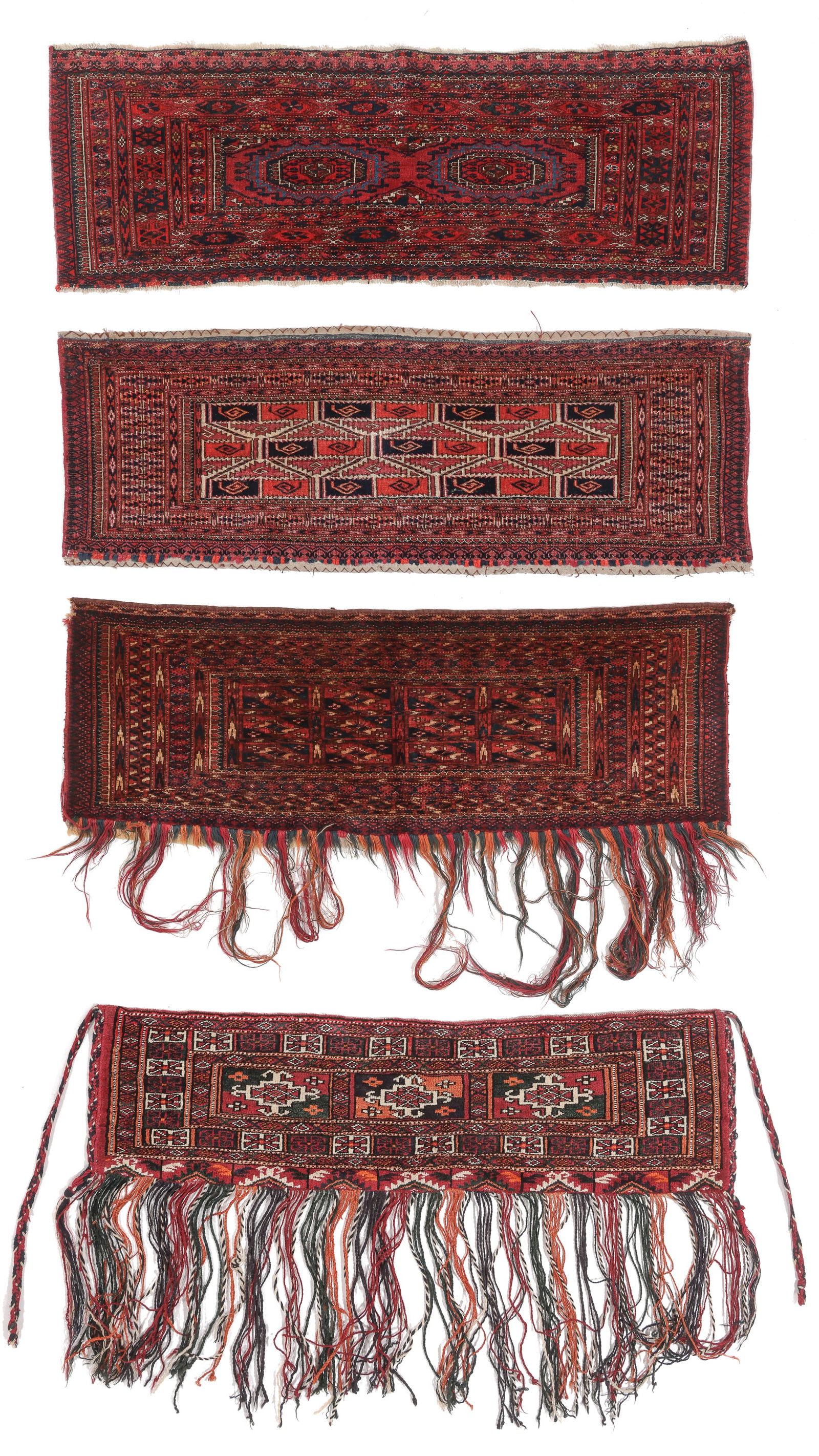 4 Turkmen Trappings, Central Asia, Late 19th/Early 20th C. (1 of 6)