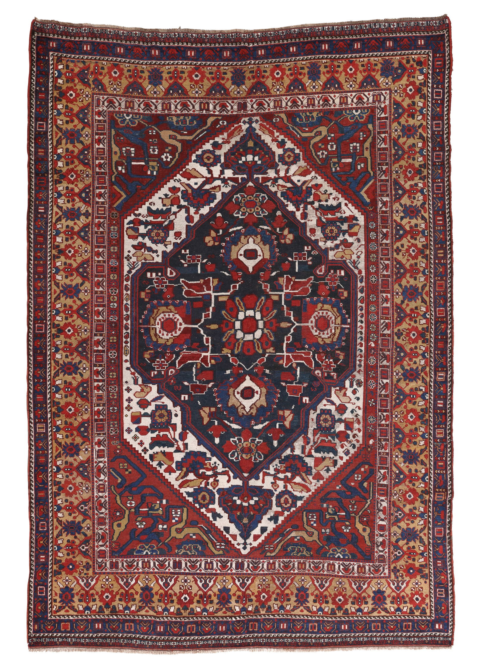 Khamseh Rug, Persia, Late 19th C., 6'0'' x 8'10'' (1 of 6)