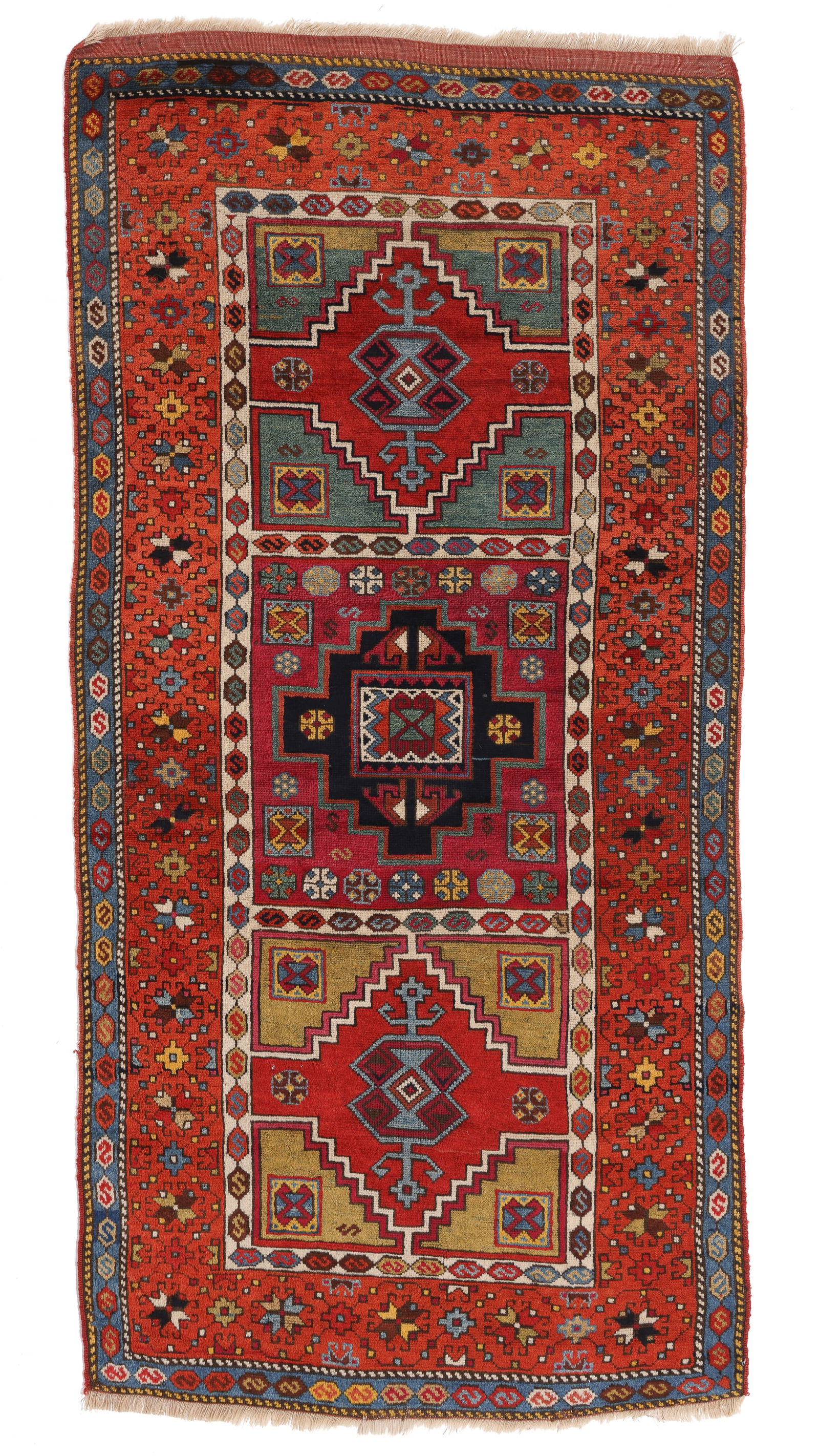 East Anatolian Kurd Rug, Turkey, Ca. 1870, 3'4'' x 6'10'' (1 of 6)