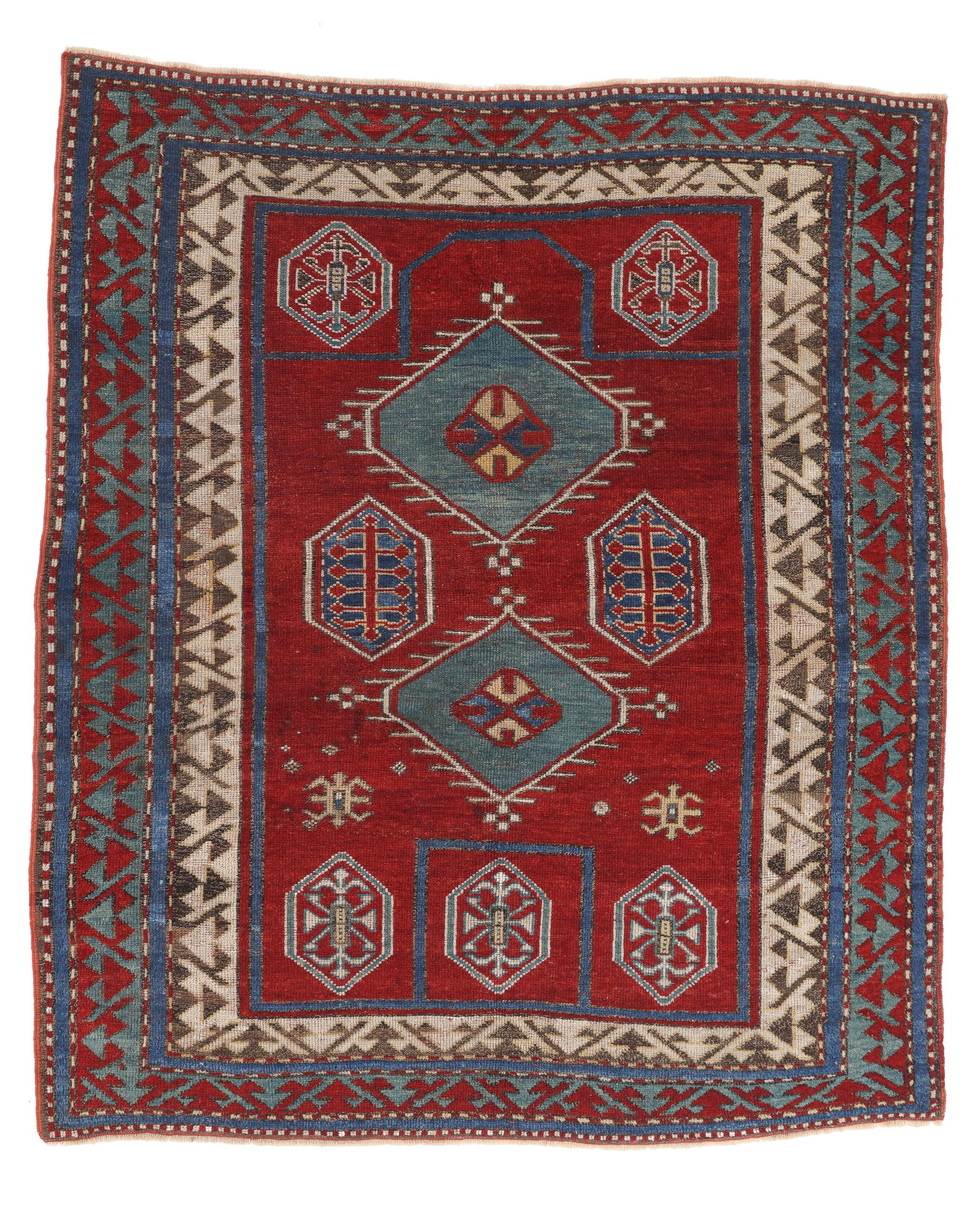 Fachralo Prayer Rug, Caucasus, Ca. 1875, 4'0'' x 4'9'' (1 of 6)