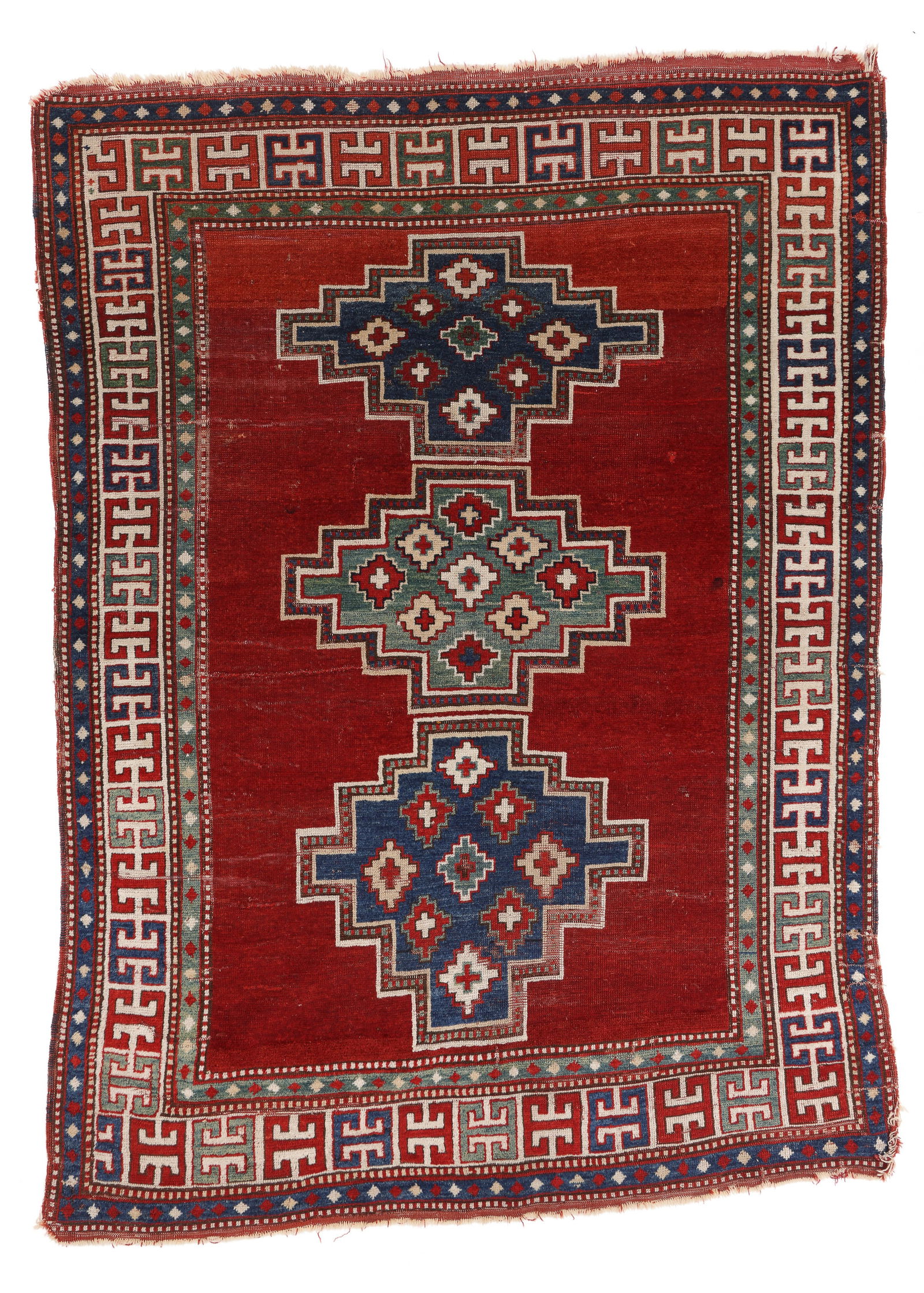 Kazak Rug, Caucasus, Late 19th C., 5'1'' x 7'1'' (1 of 6)