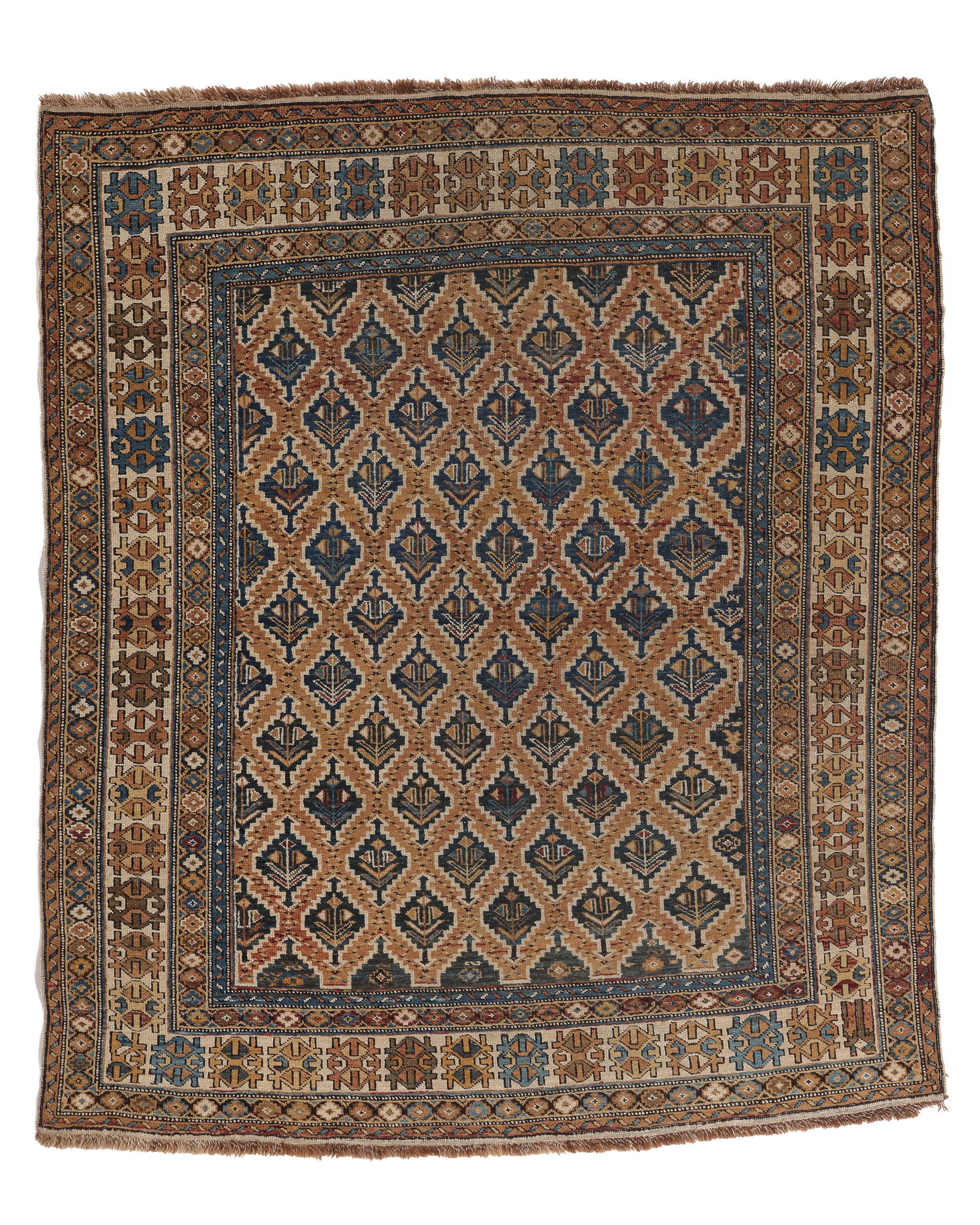 Shirvan Rug, Caucasus, Late 19th C., 4'1'' x 4'8'' (1 of 6)