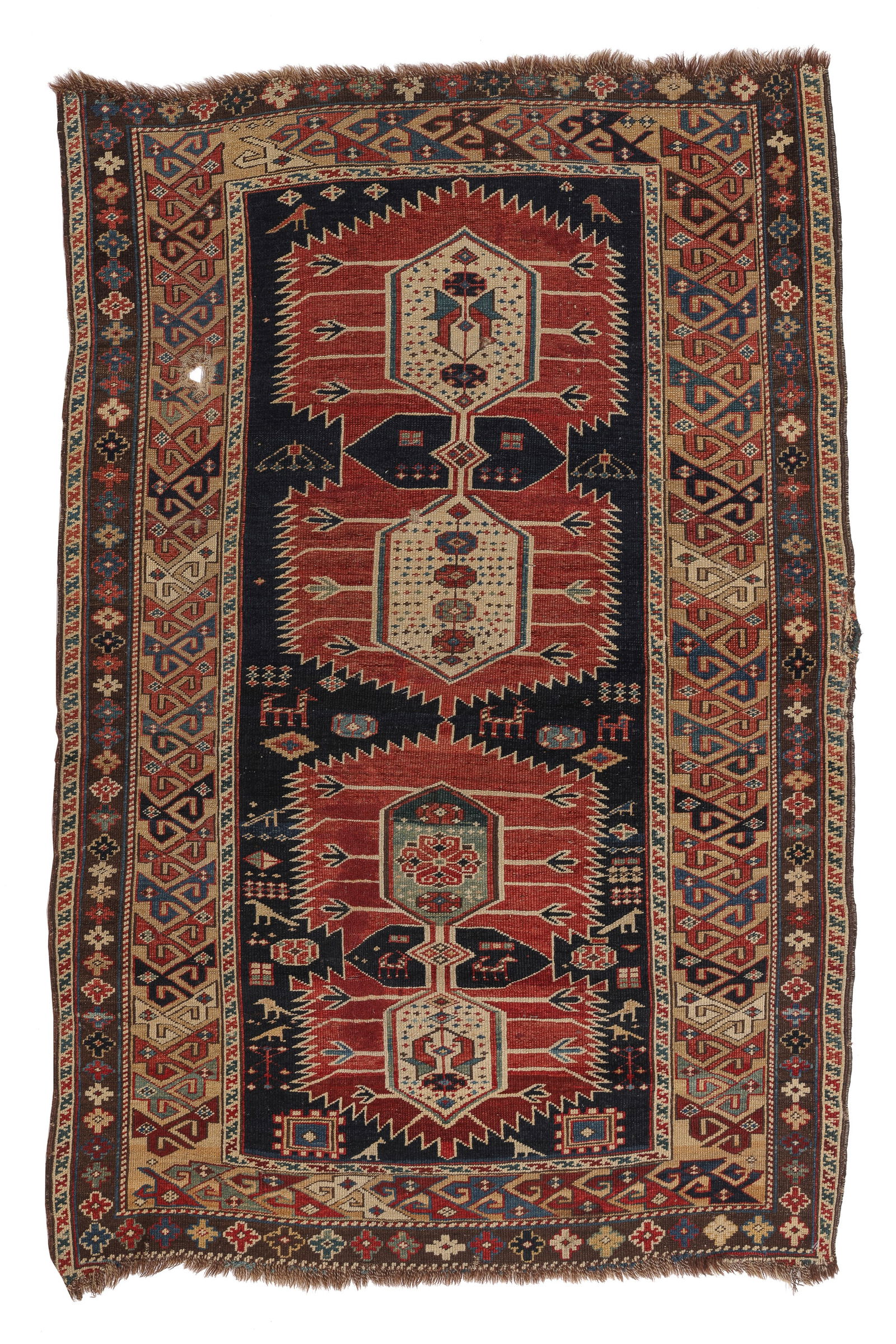 Karagashli Rug, Caucasus, Ca. 1880, 3'2'' x 4'9'' (1 of 6)