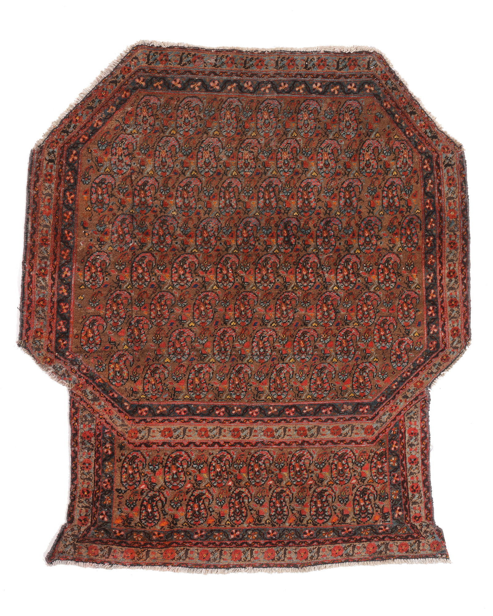 Ferahan Saddle Rug, Persia, Late 19th C., 3'2'' x 3'8'' (1 of 6)